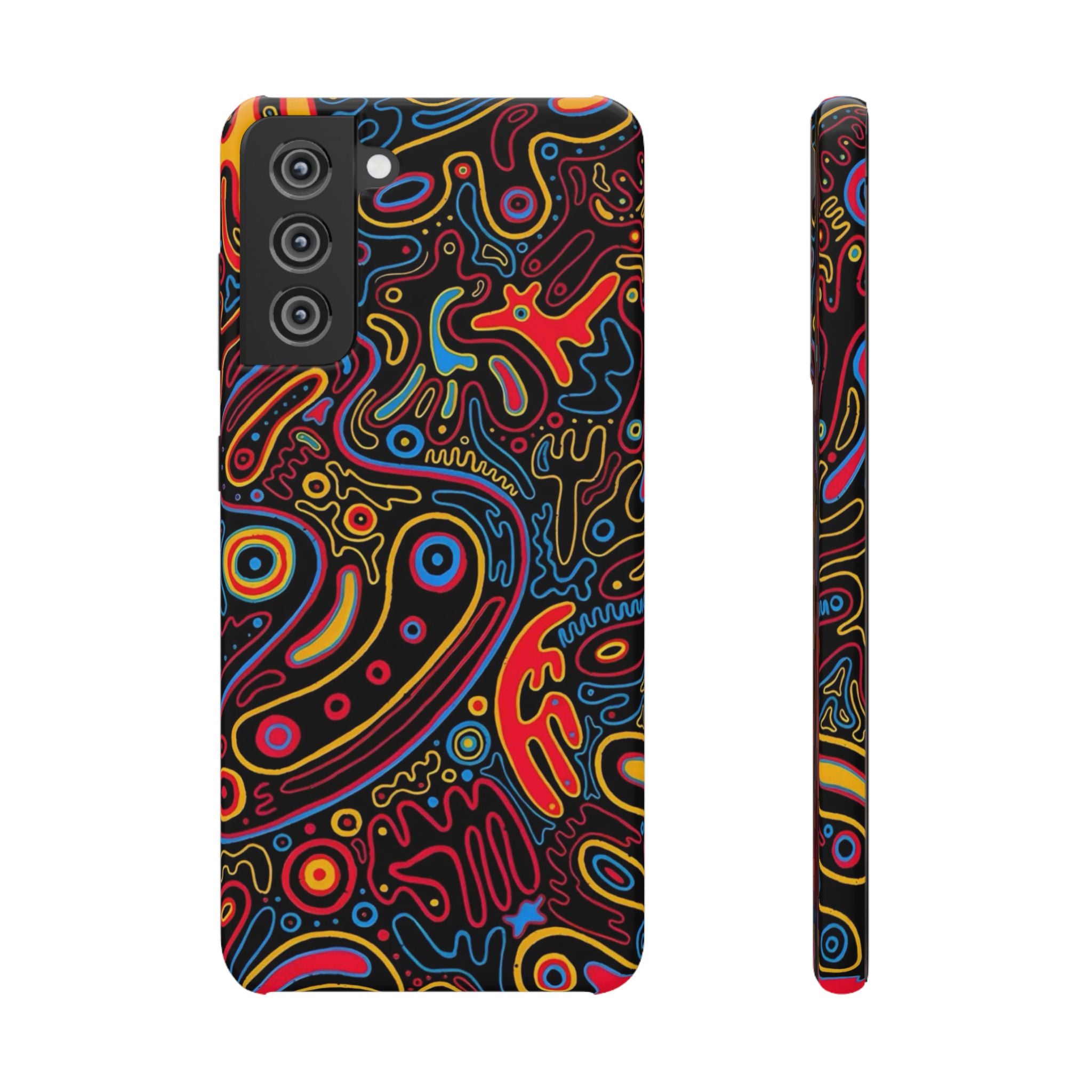Neon Maze Phone Case