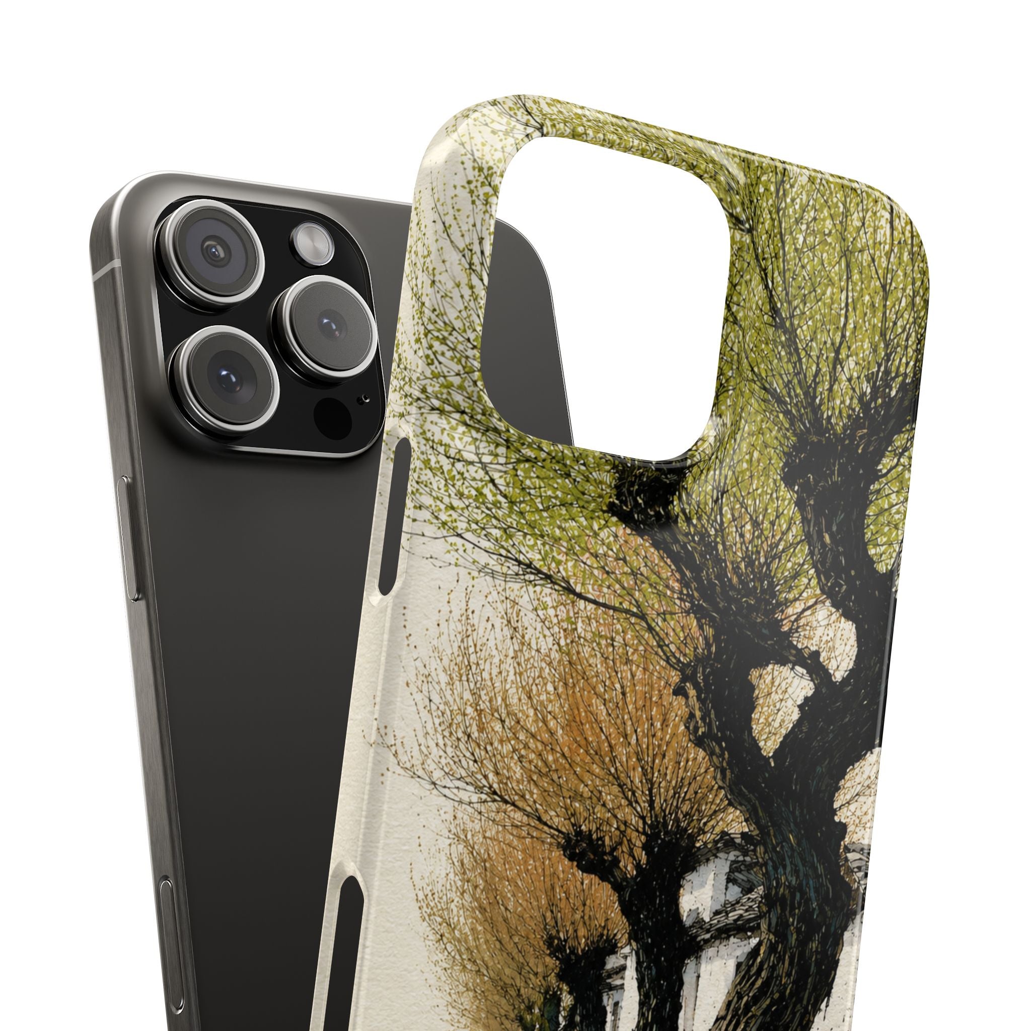 Serene Willow Landscape Phone Case