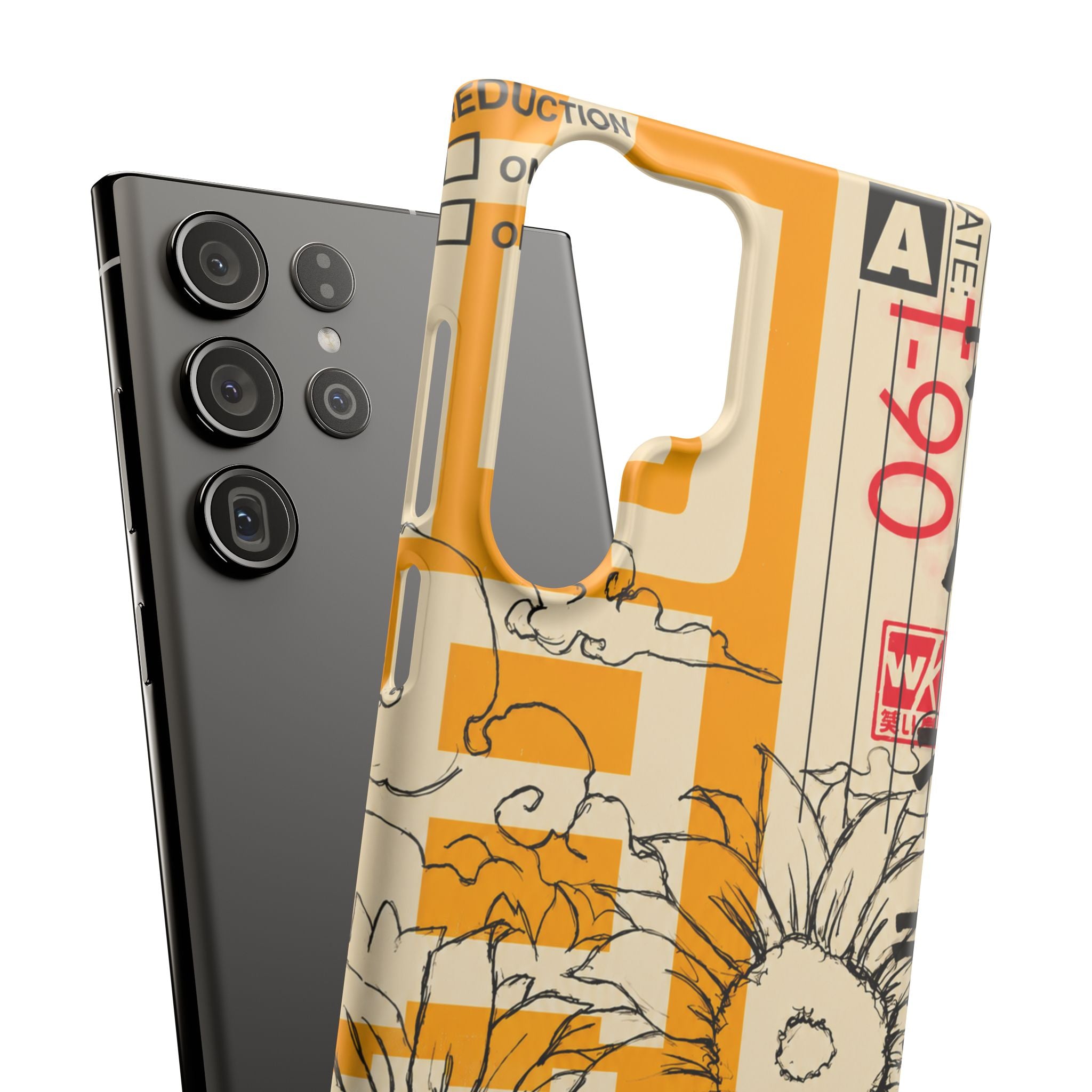 Retro Cassette Floral Phone Case
