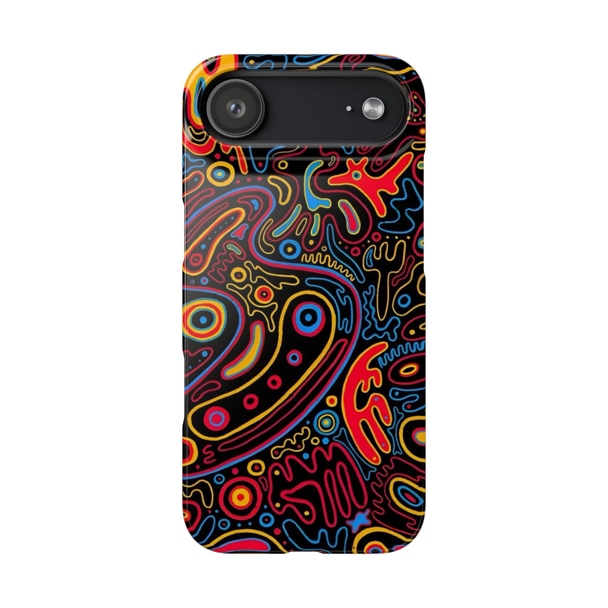 Neon Maze Phone Case