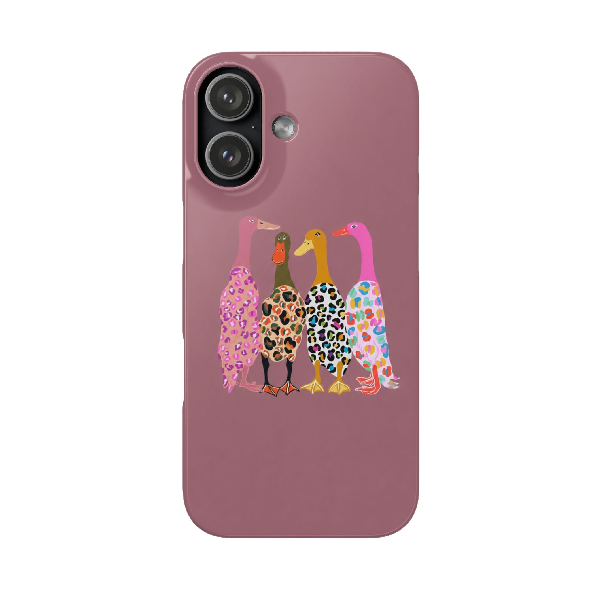 Colorful Leopard Ducks Phone Case