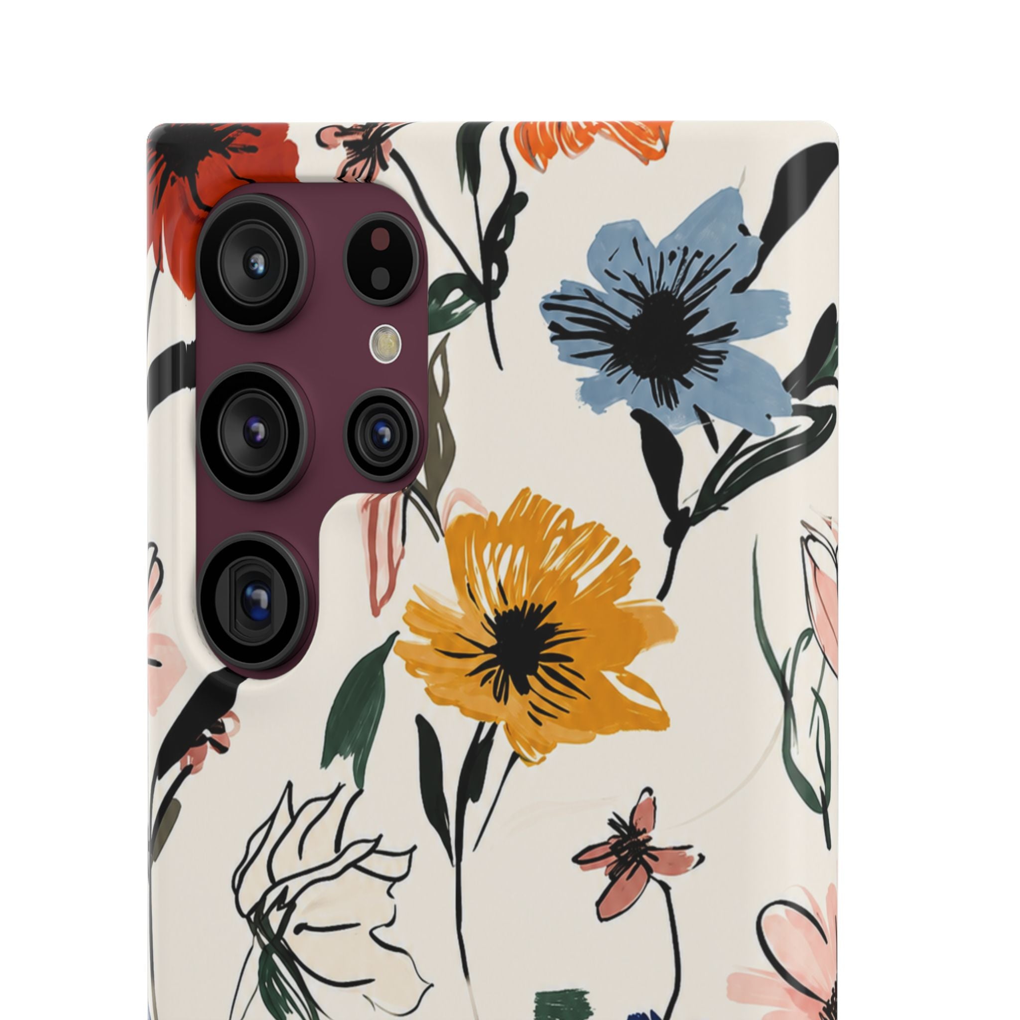 Wildflower Sketch Phone Case