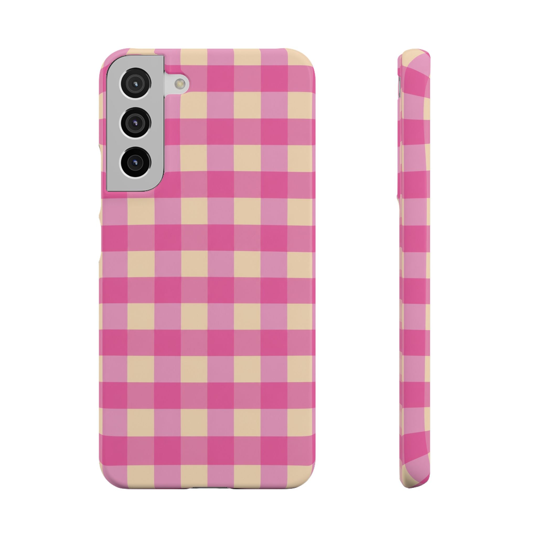 Pink Gingham Phone Case