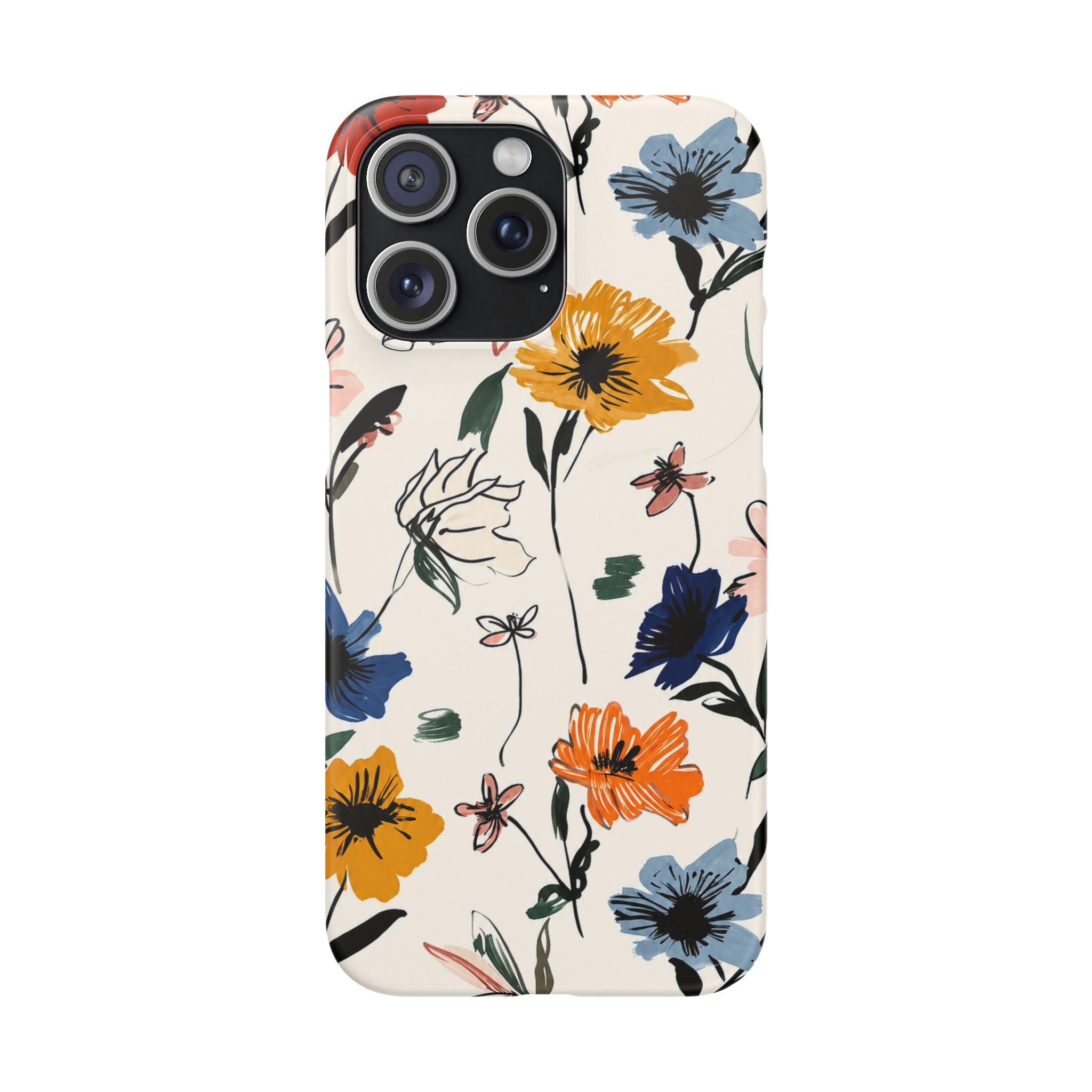 Wildflower Sketch Phone Case
