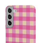 Pink Gingham Phone Case