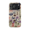 Vintage Travel Stamps Phone Case