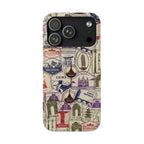 Vintage Travel Stamps Phone Case