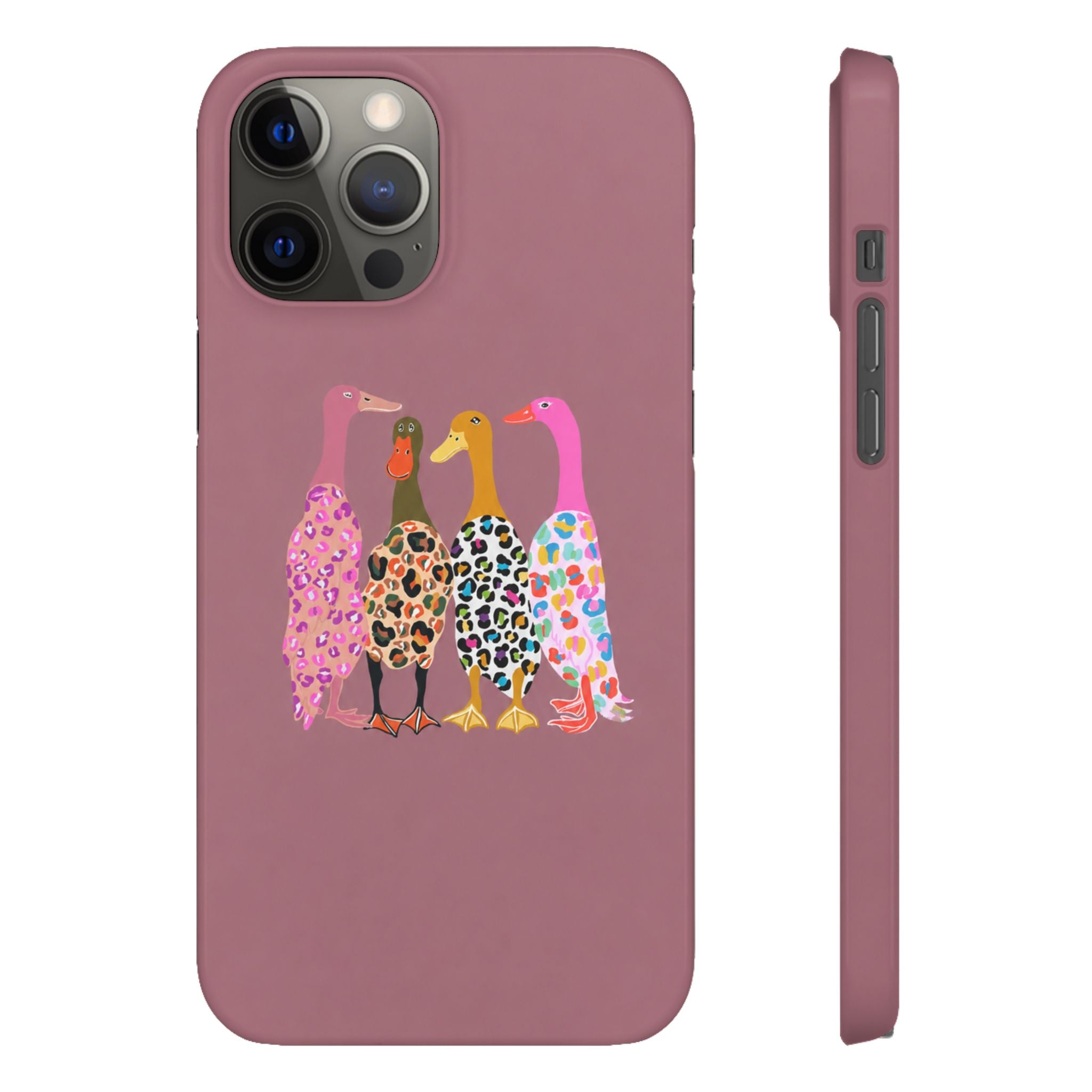 Colorful Leopard Ducks Phone Case