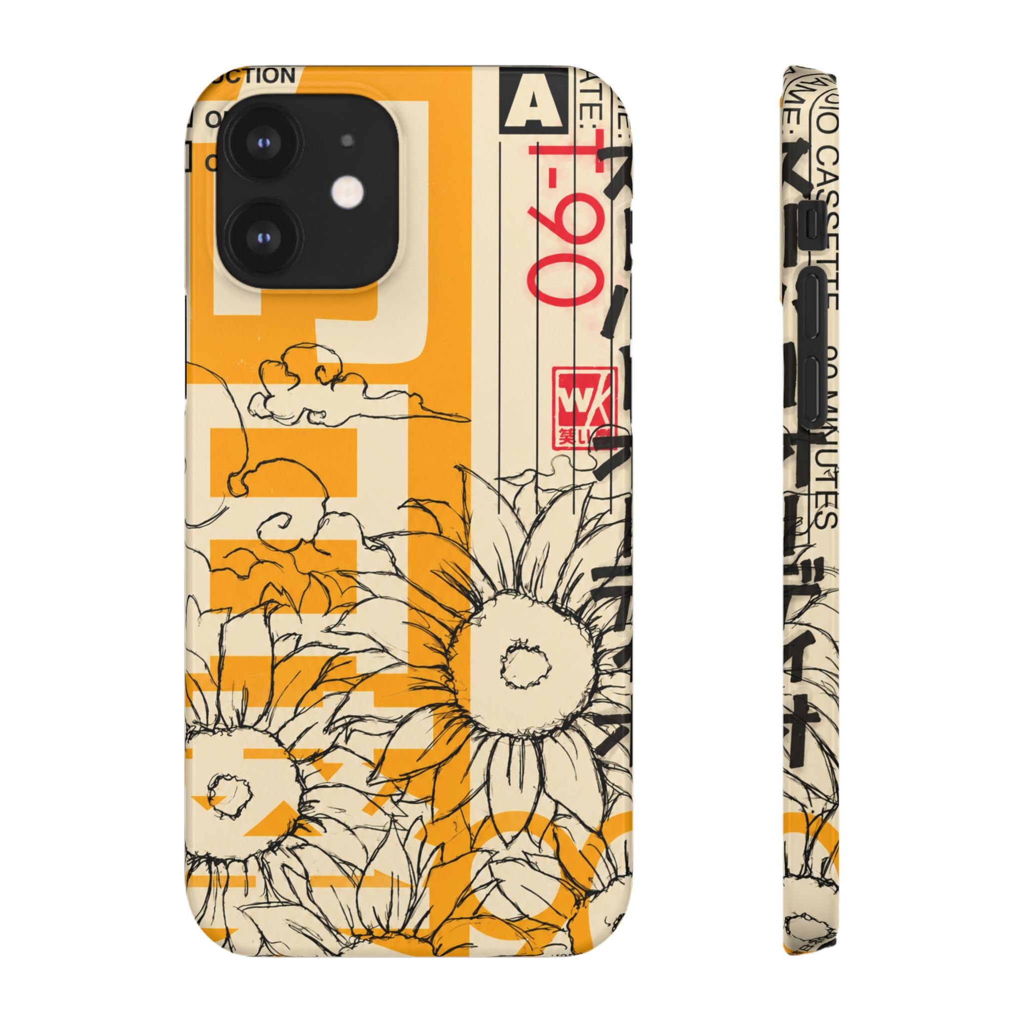 Retro Cassette Floral Phone Case