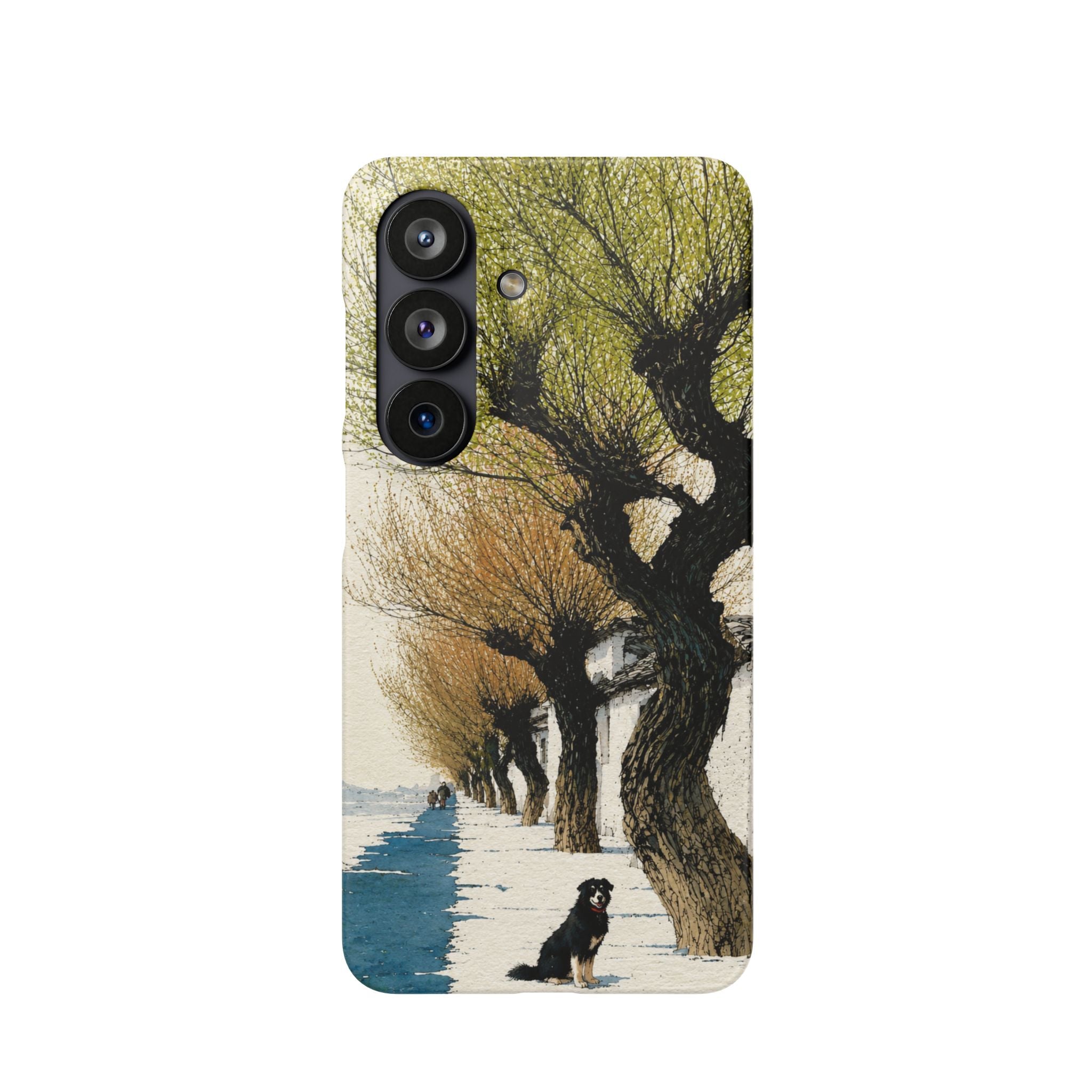 Serene Willow Landscape Phone Case