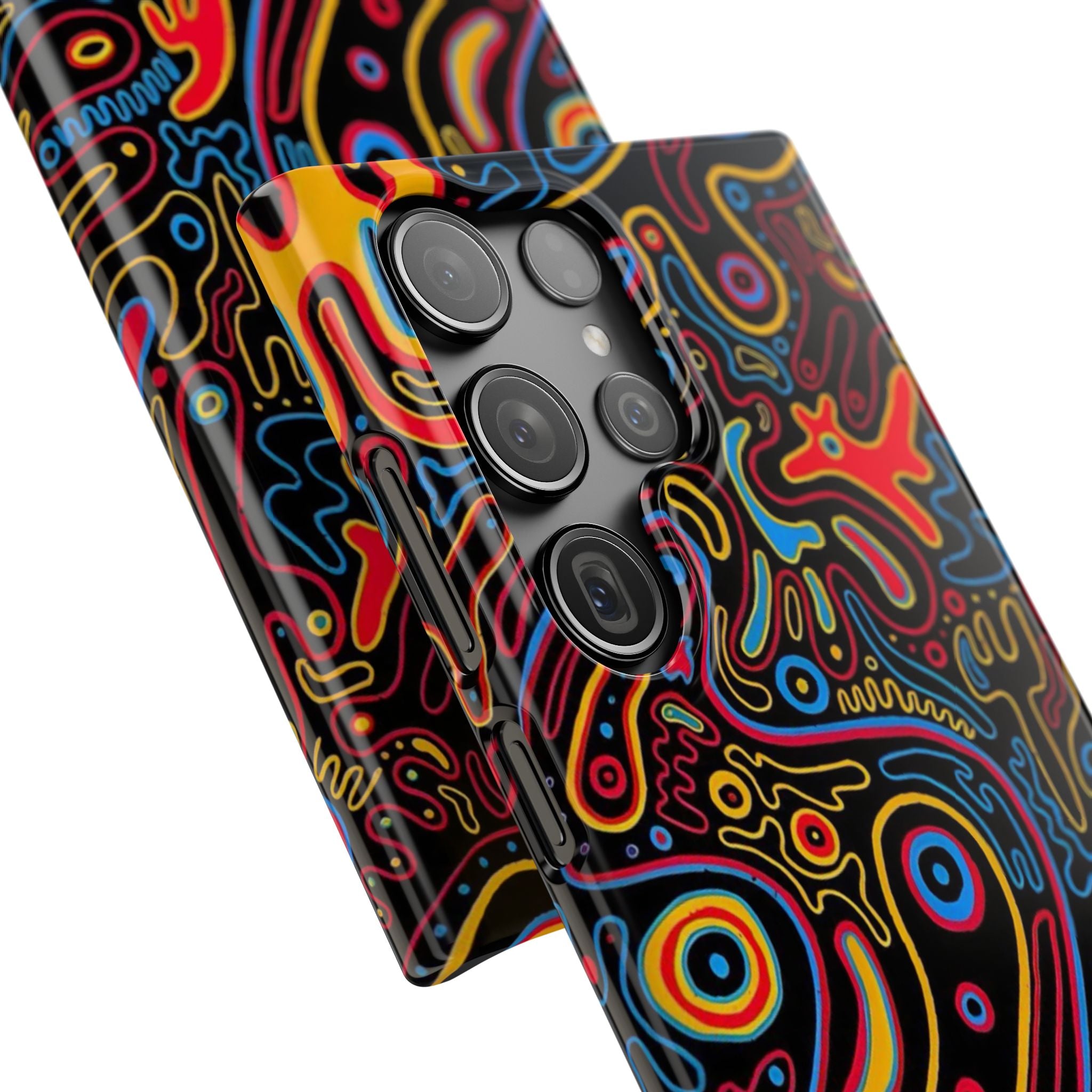 Neon Maze Phone Case