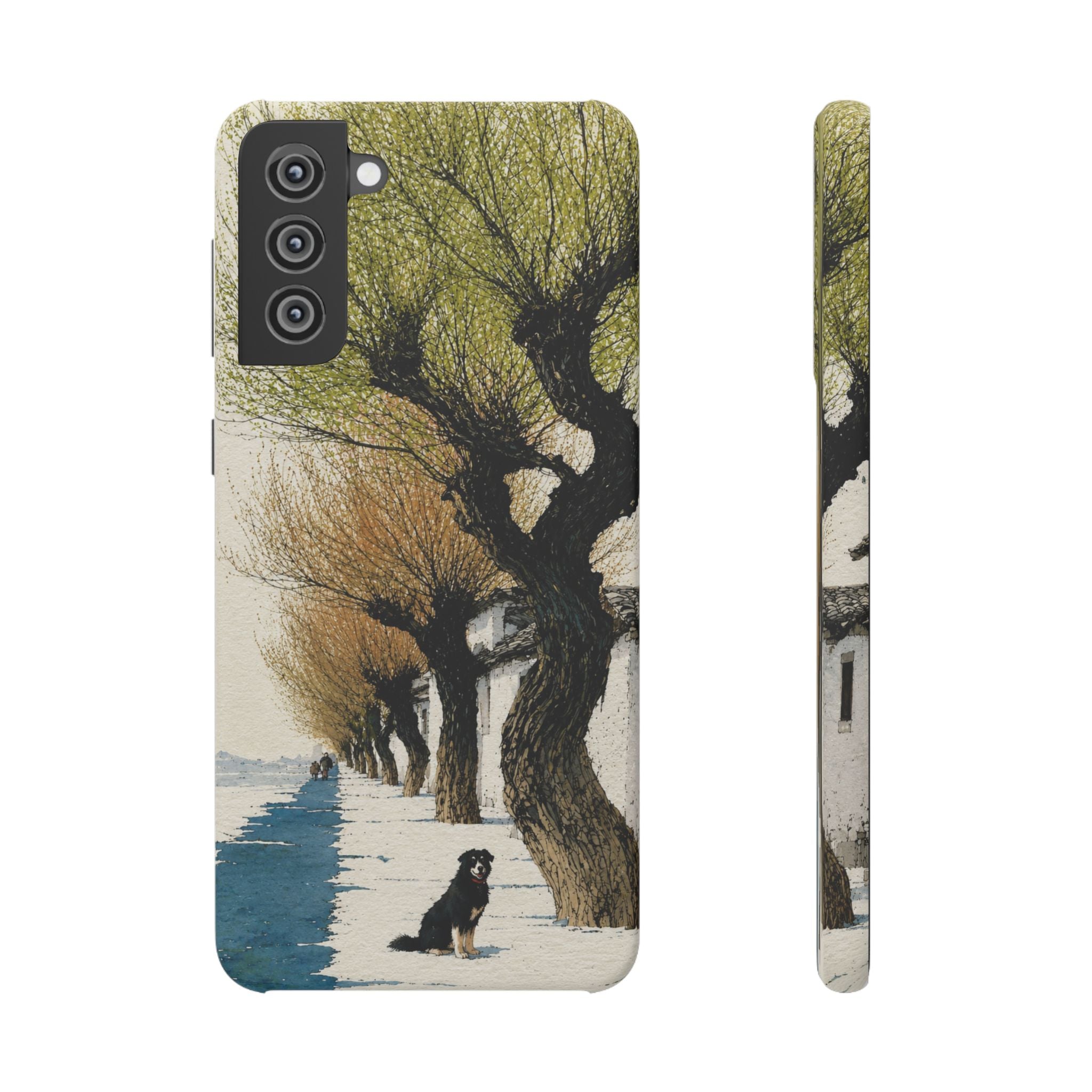 Serene Willow Landscape Phone Case
