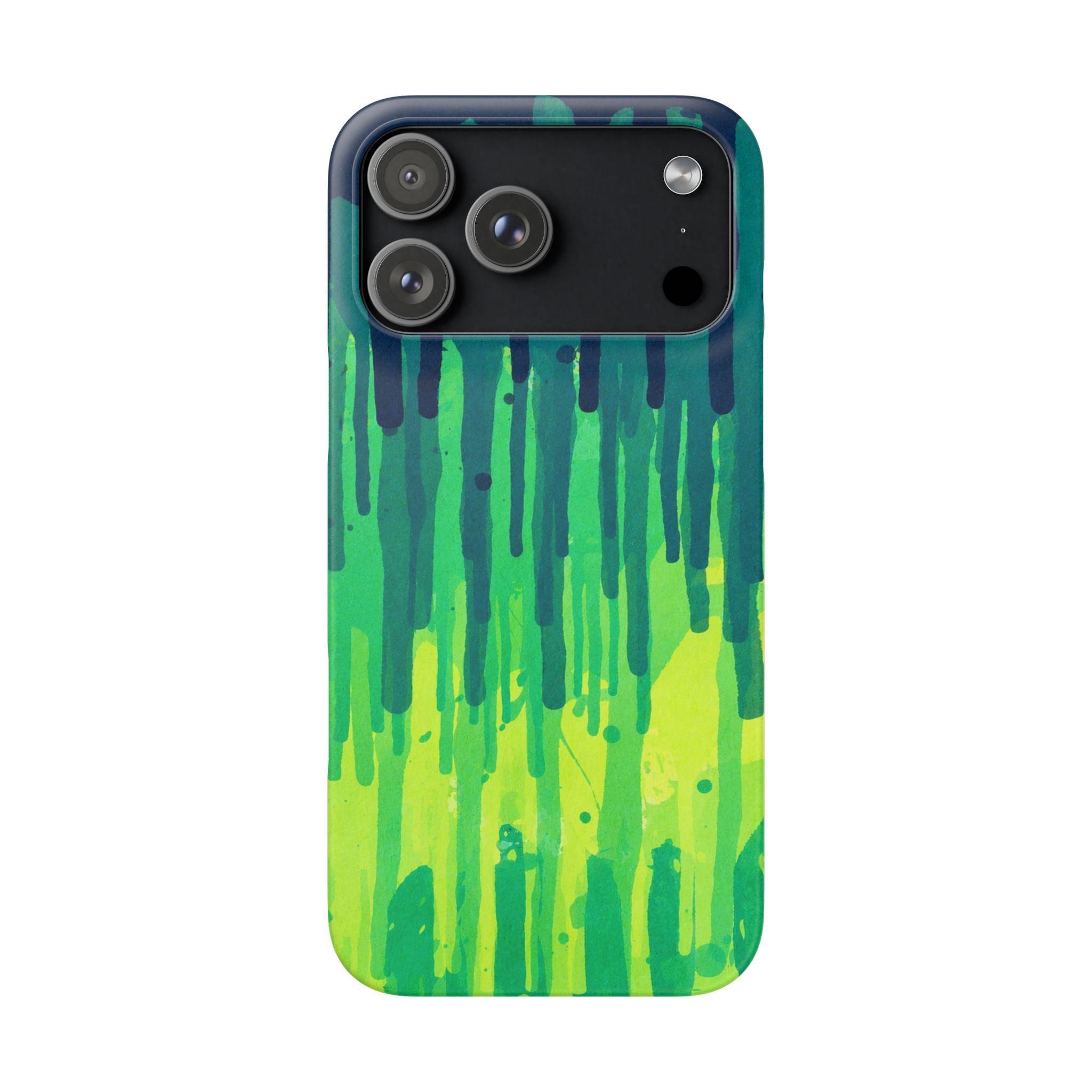 Liquid Emerald – Abstract Drip Phone Case