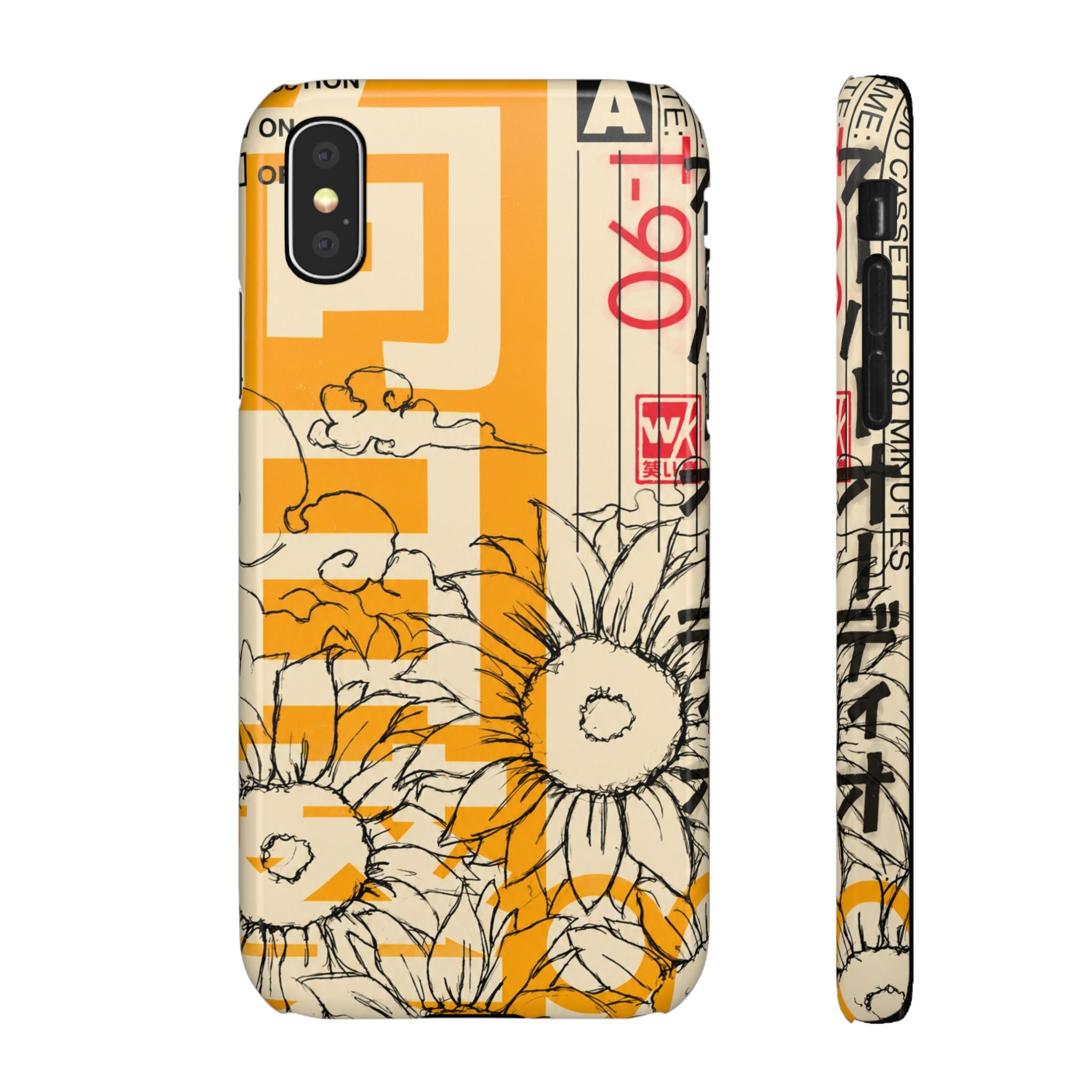 Retro Cassette Floral Phone Case