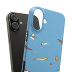 Swimming Dogs Phone Case