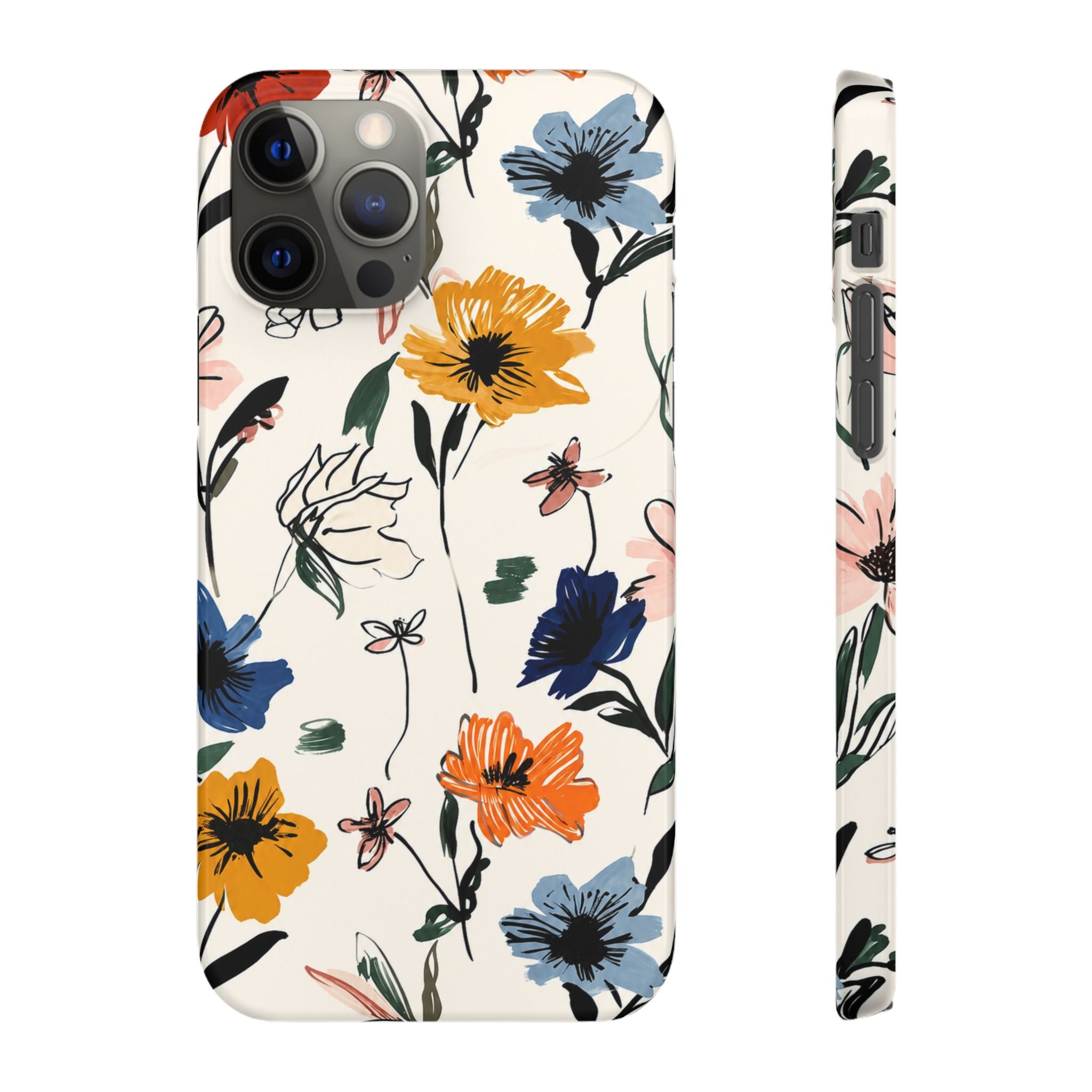 Wildflower Sketch Phone Case