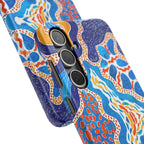 Abstract Blue Pattern Phone Case