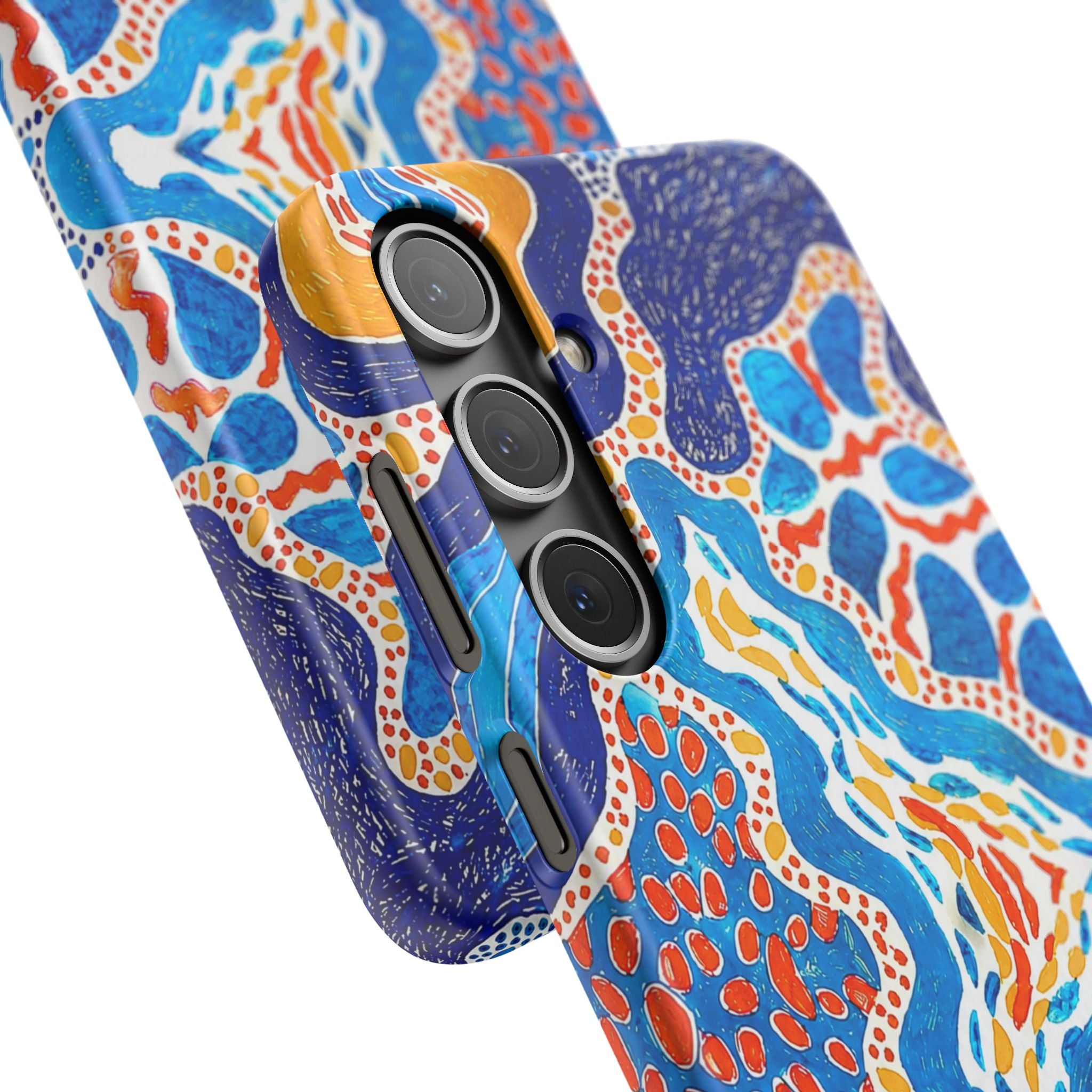 Abstract Blue Pattern Phone Case