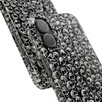Black and White Skull Pattern Phone Case