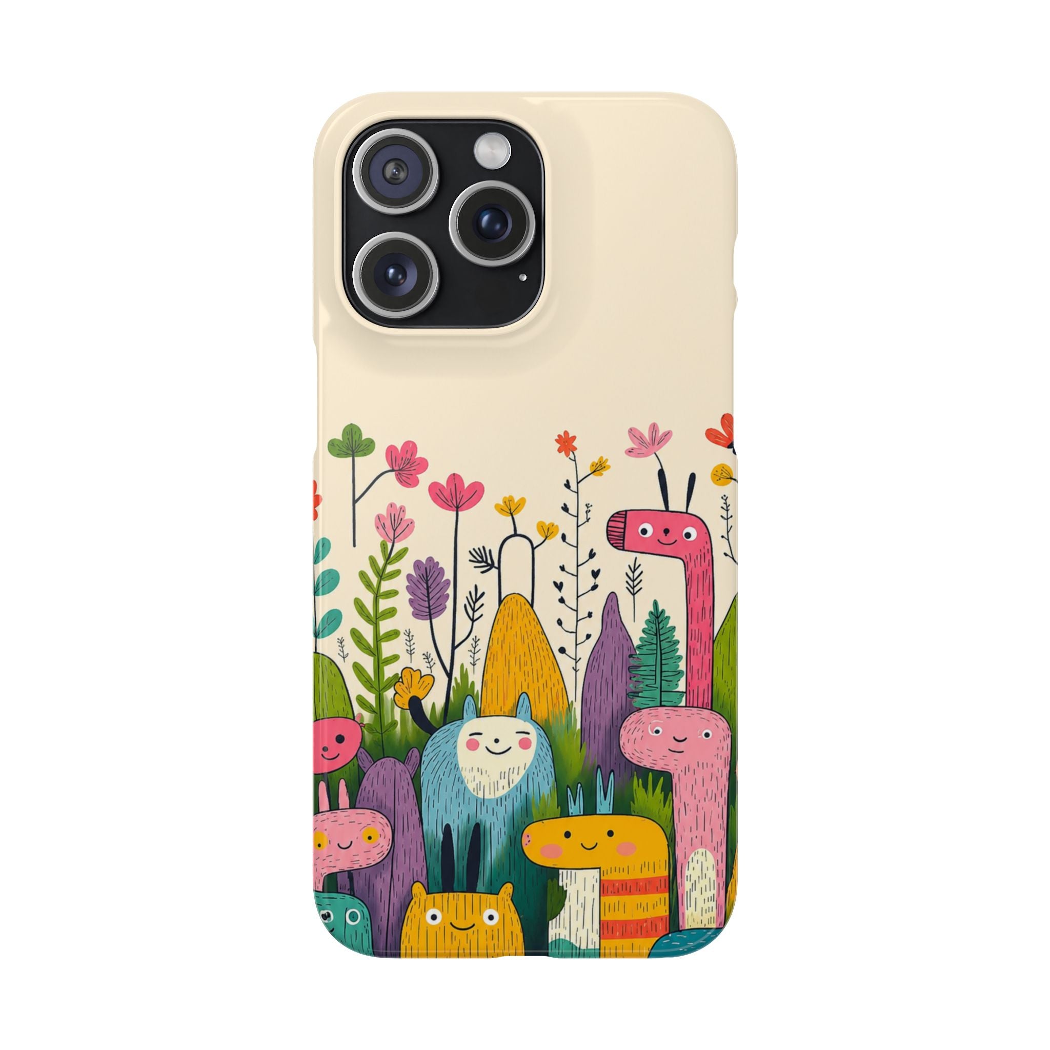 Cute Monster Garden Phone Case
