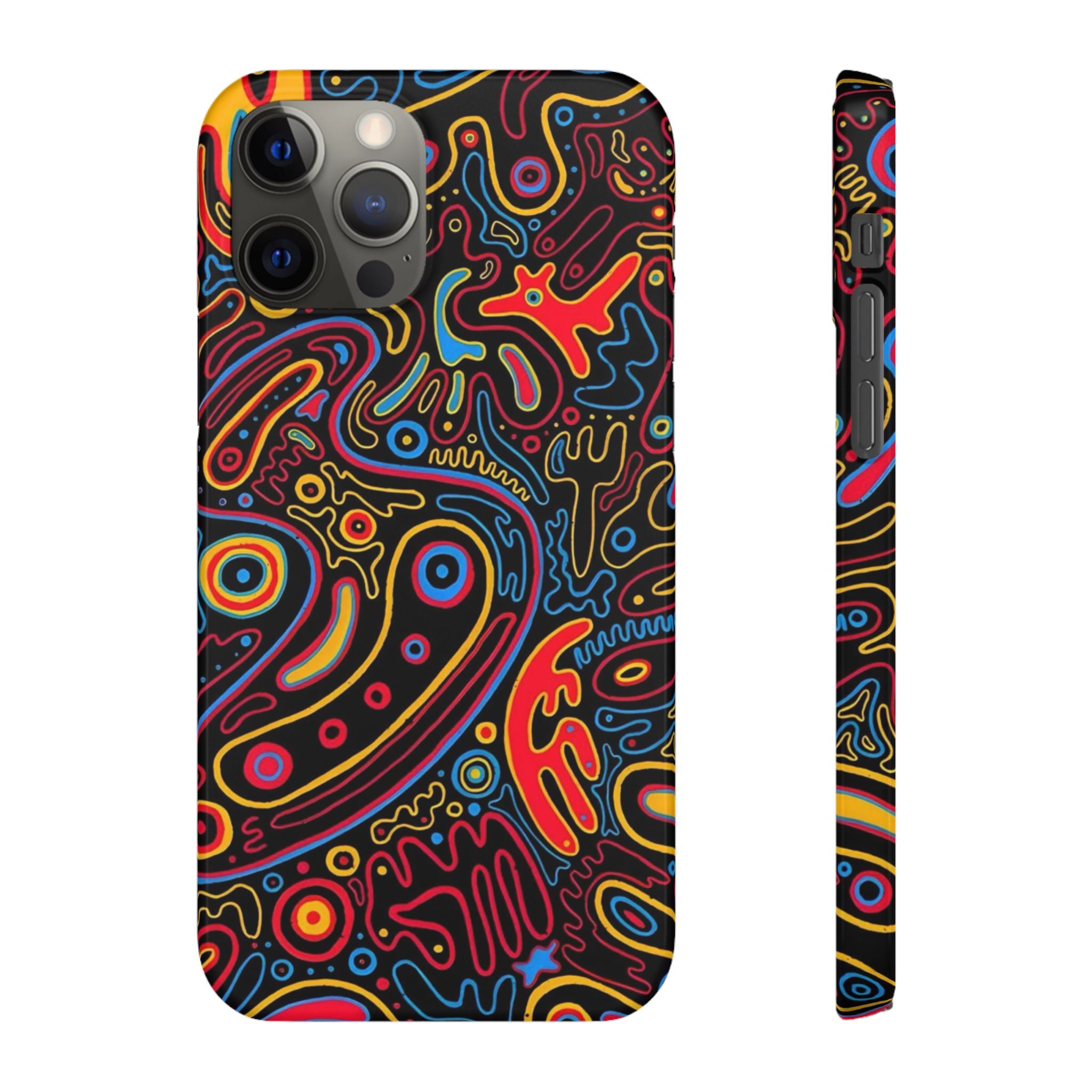 Neon Maze Phone Case