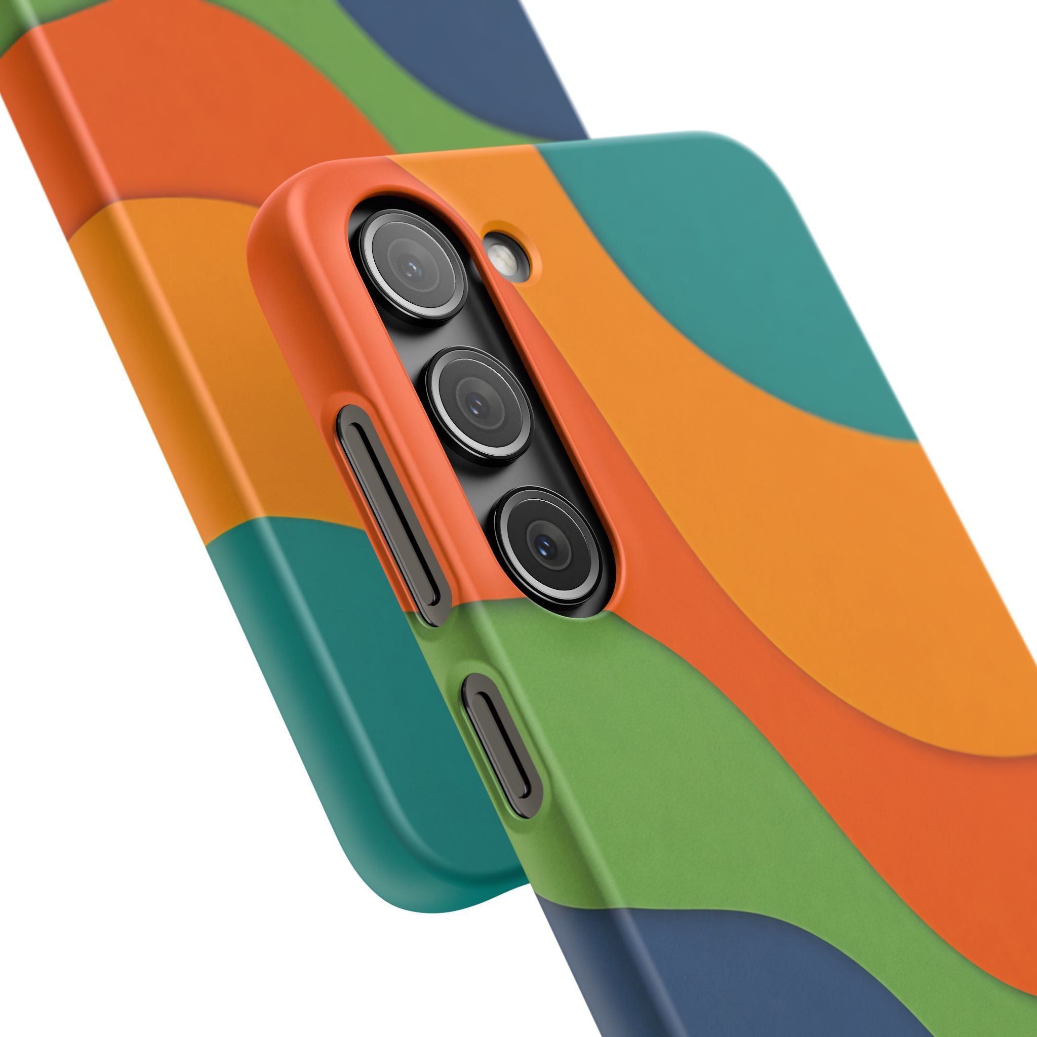 Colorful Abstract Waves Phone Case
