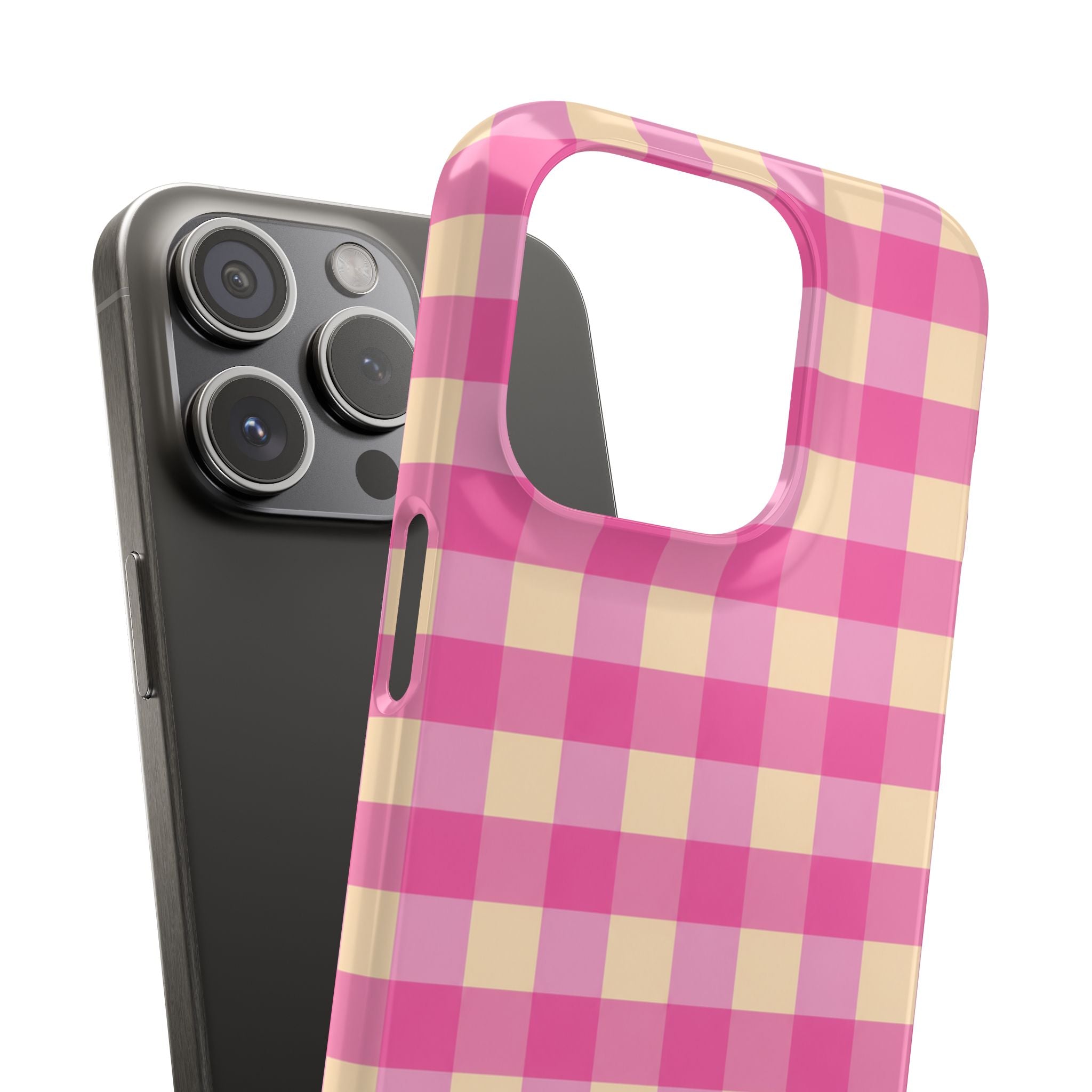 Pink Gingham Phone Case