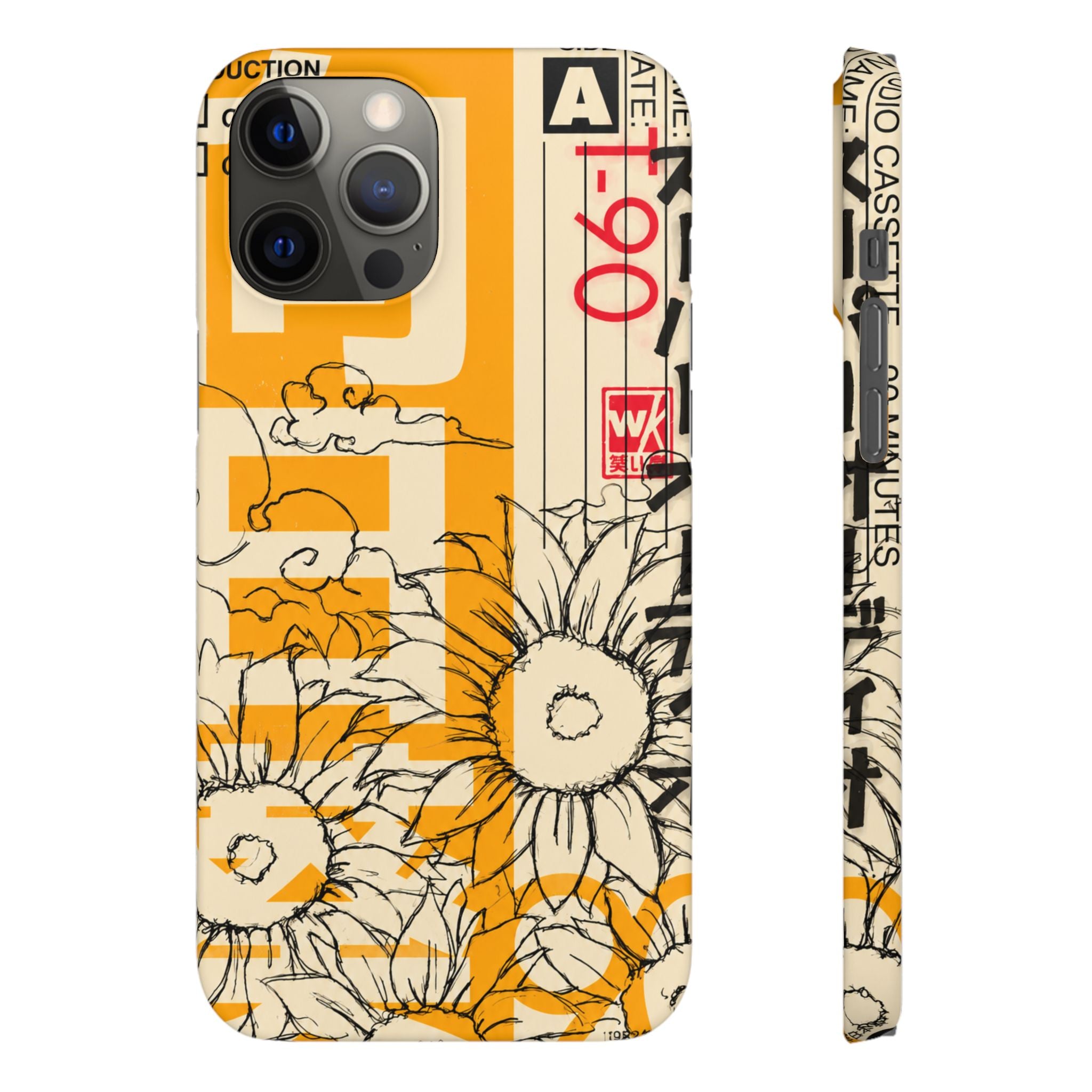 Retro Cassette Floral Phone Case