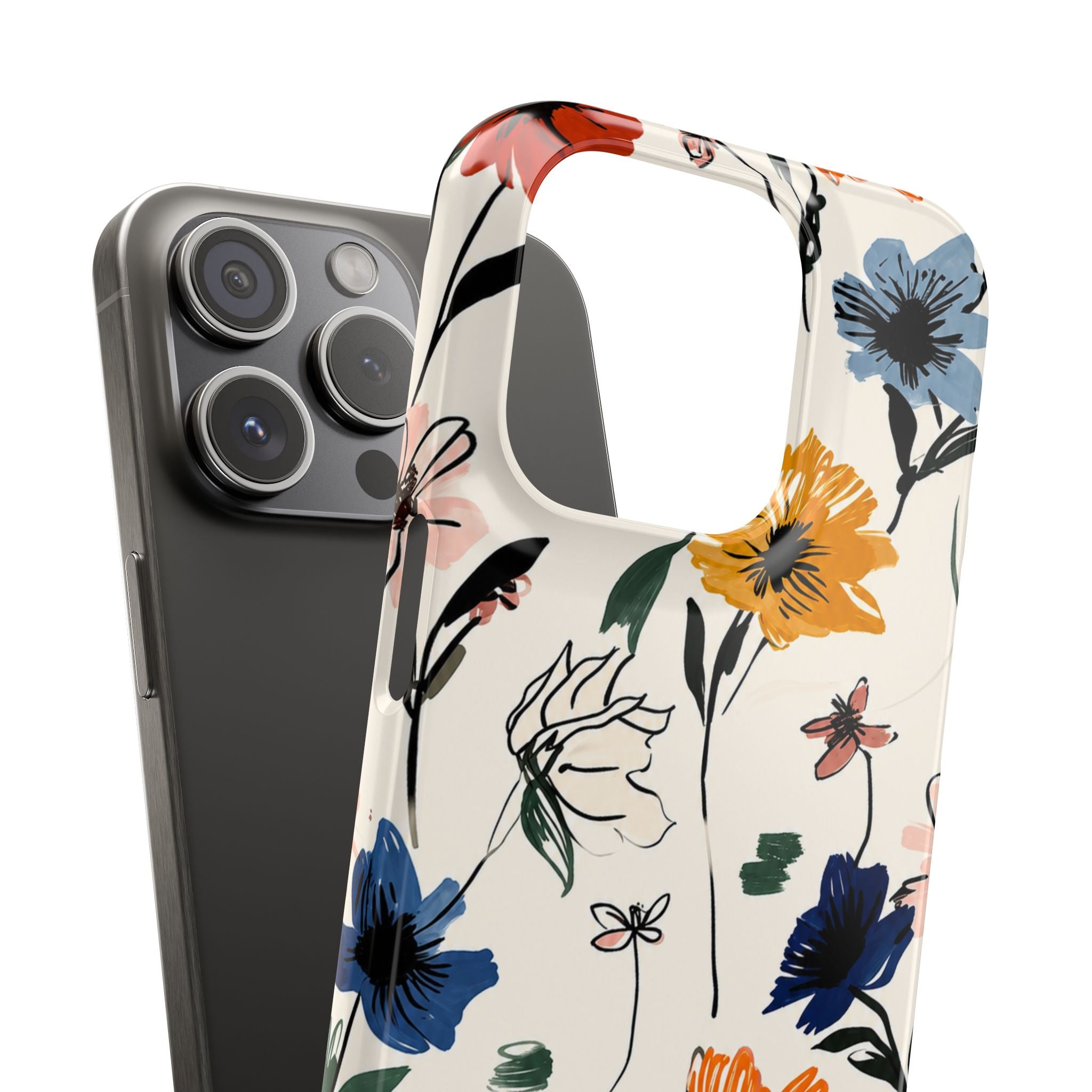 Wildflower Sketch Phone Case