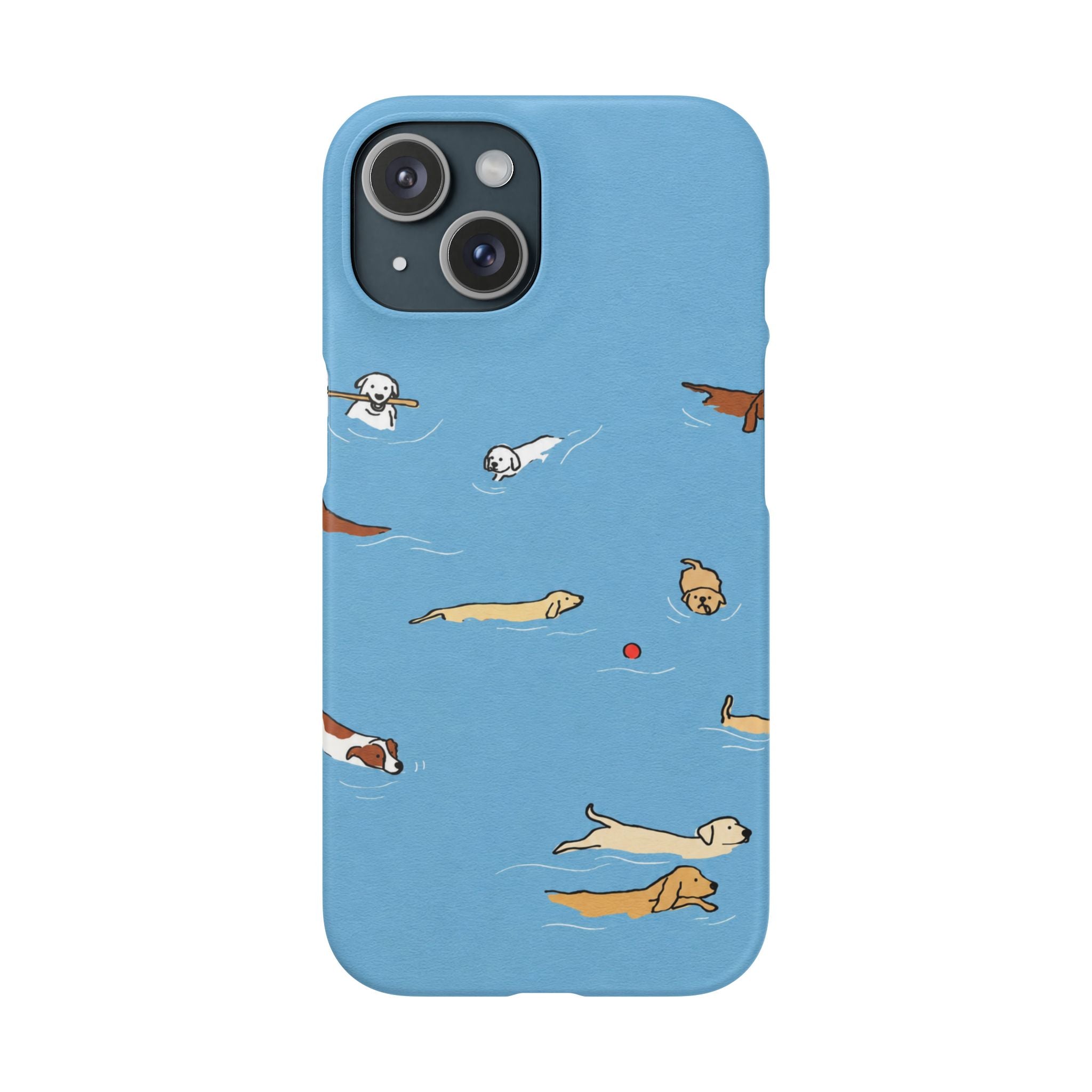 Swimming Dogs Phone Case