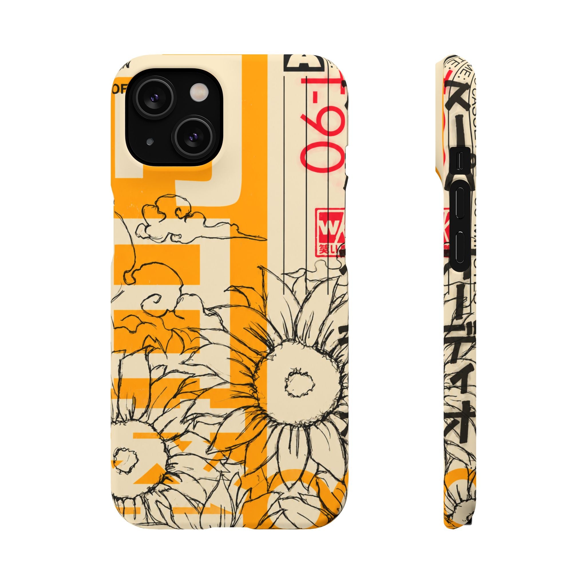 Retro Cassette Floral Phone Case