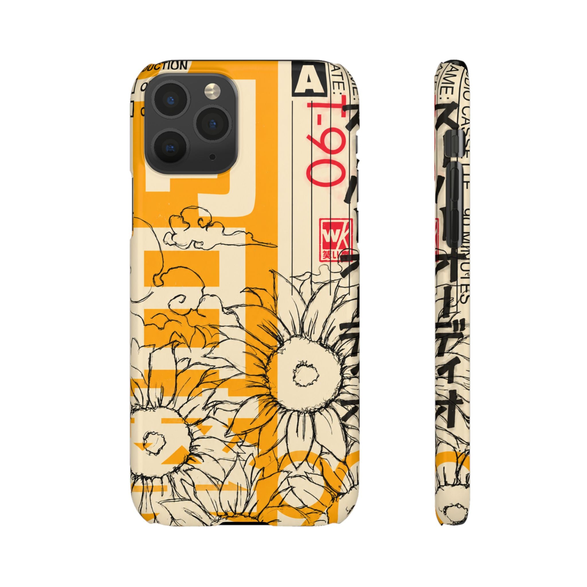 Retro Cassette Floral Phone Case