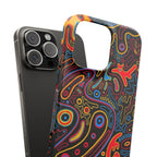 Neon Maze Phone Case