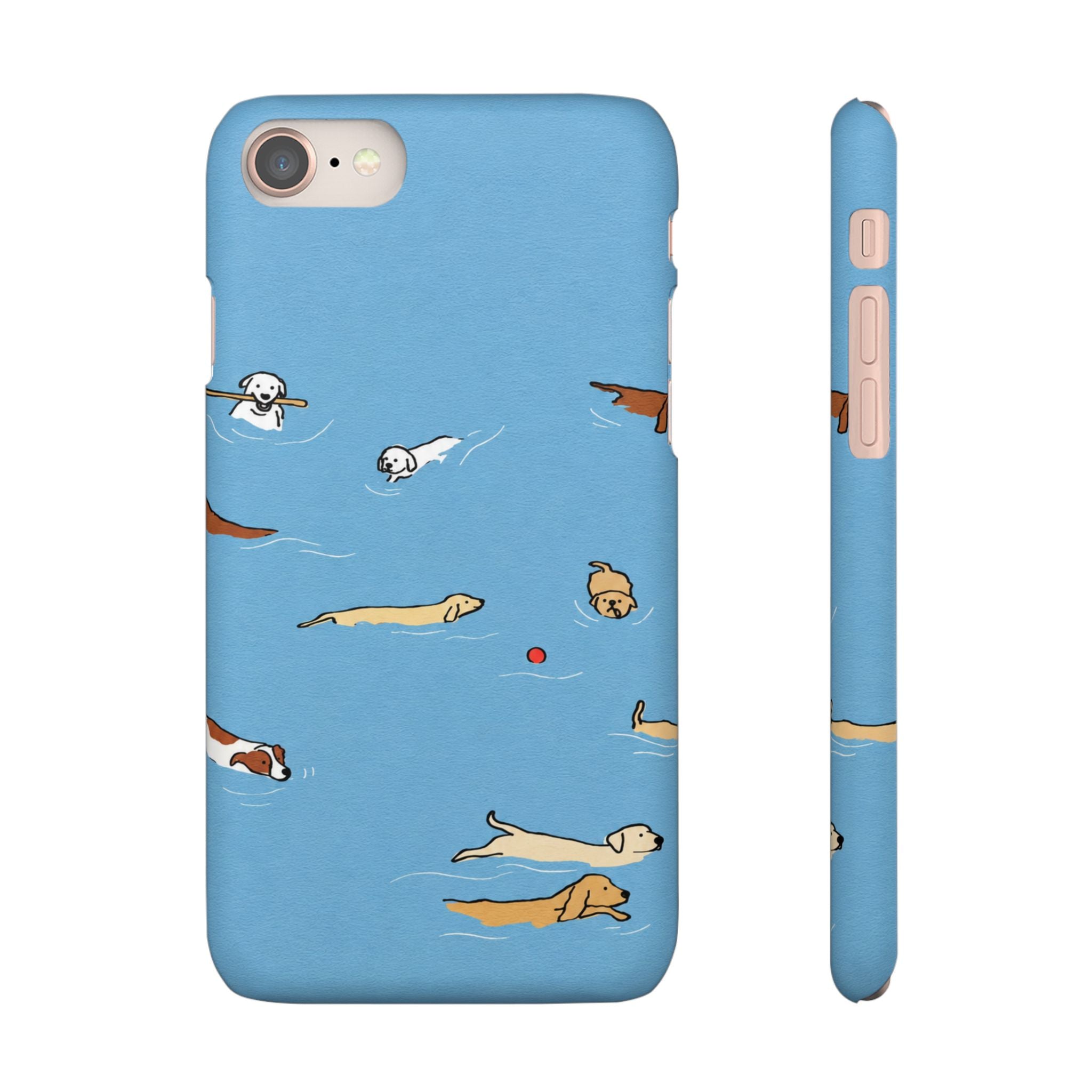 Swimming Dogs Phone Case