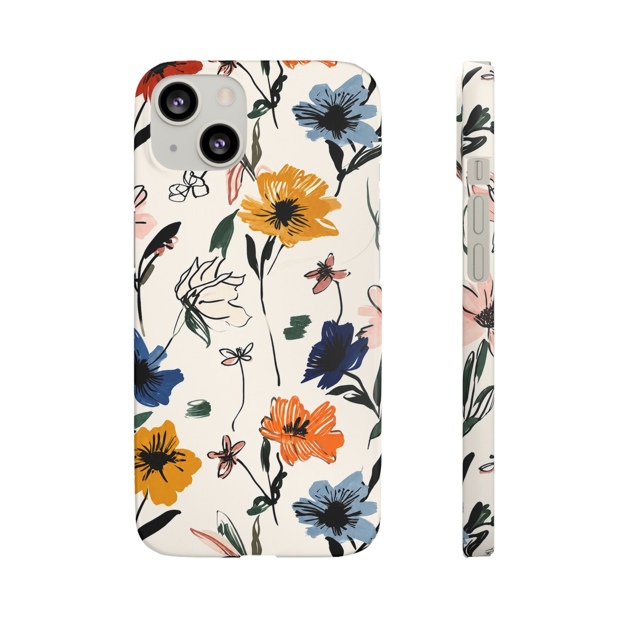 Wildflower Sketch Phone Case