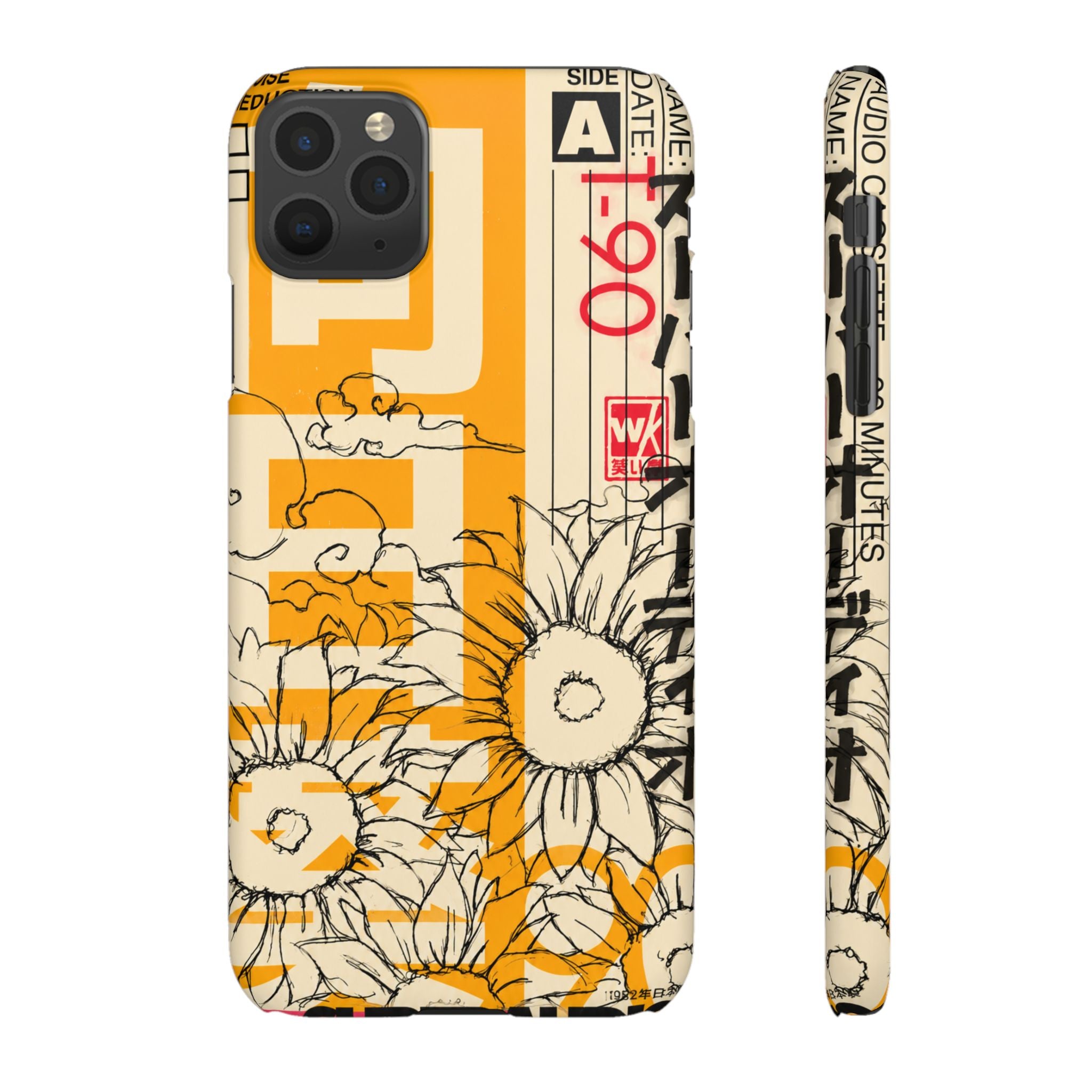 Retro Cassette Floral Phone Case