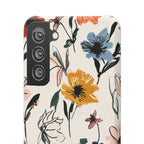 Wildflower Sketch Phone Case
