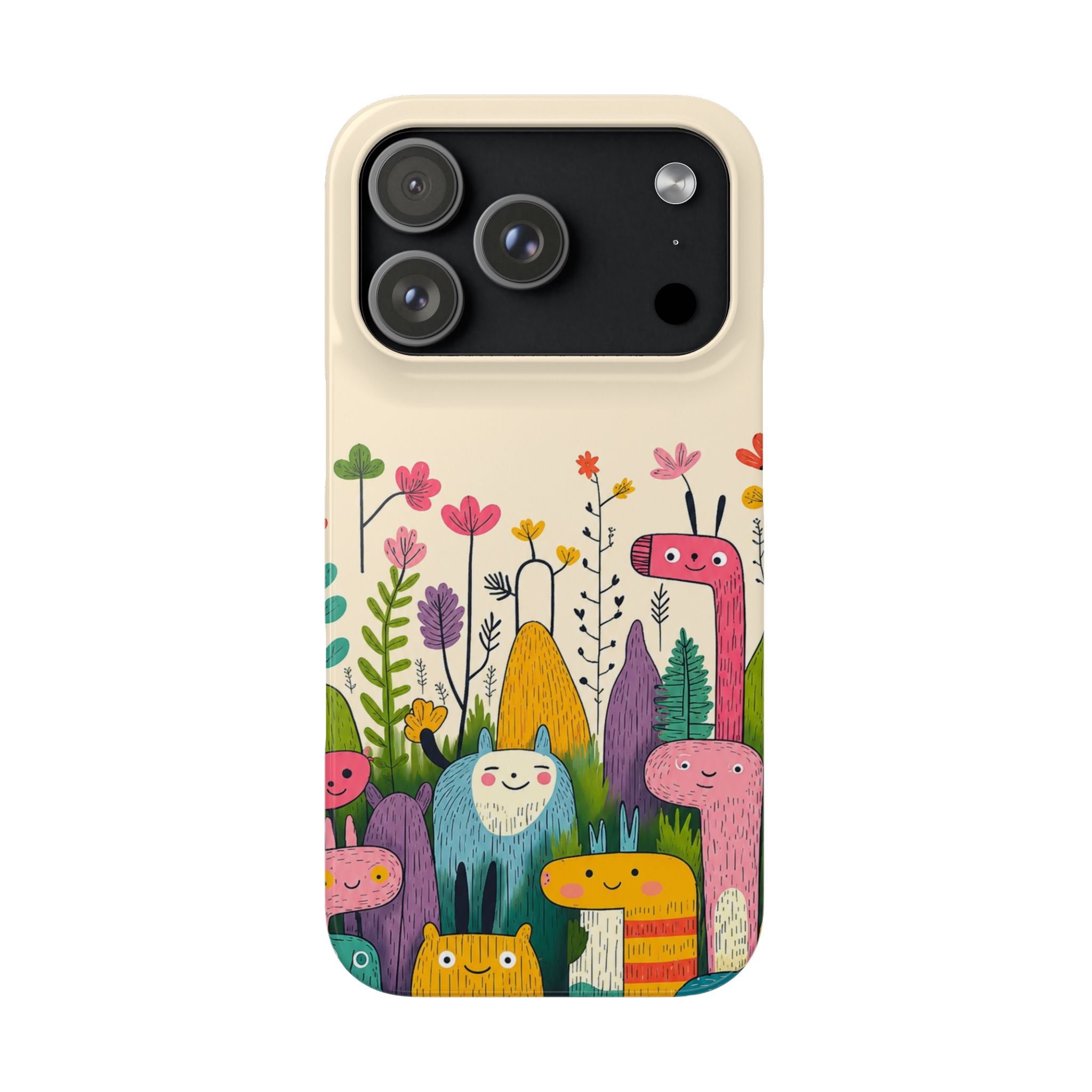 Cute Monster Garden Phone Case