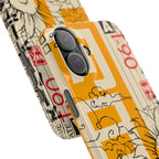 Retro Cassette Floral Phone Case