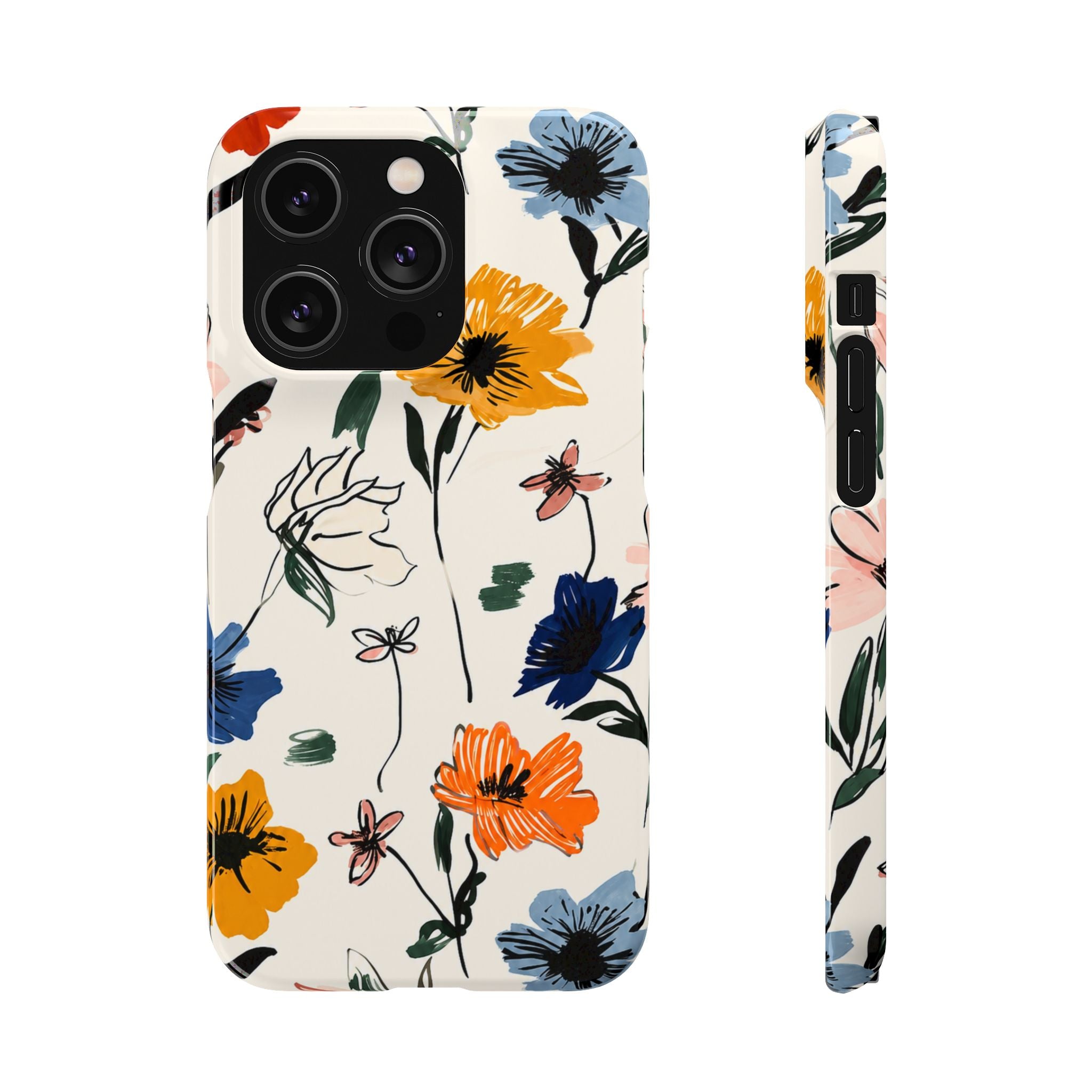 Wildflower Sketch Phone Case