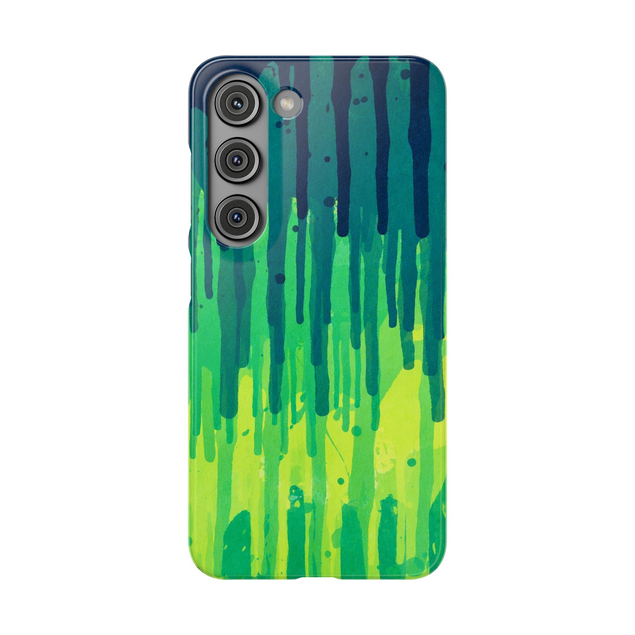 Liquid Emerald – Abstract Drip Phone Case