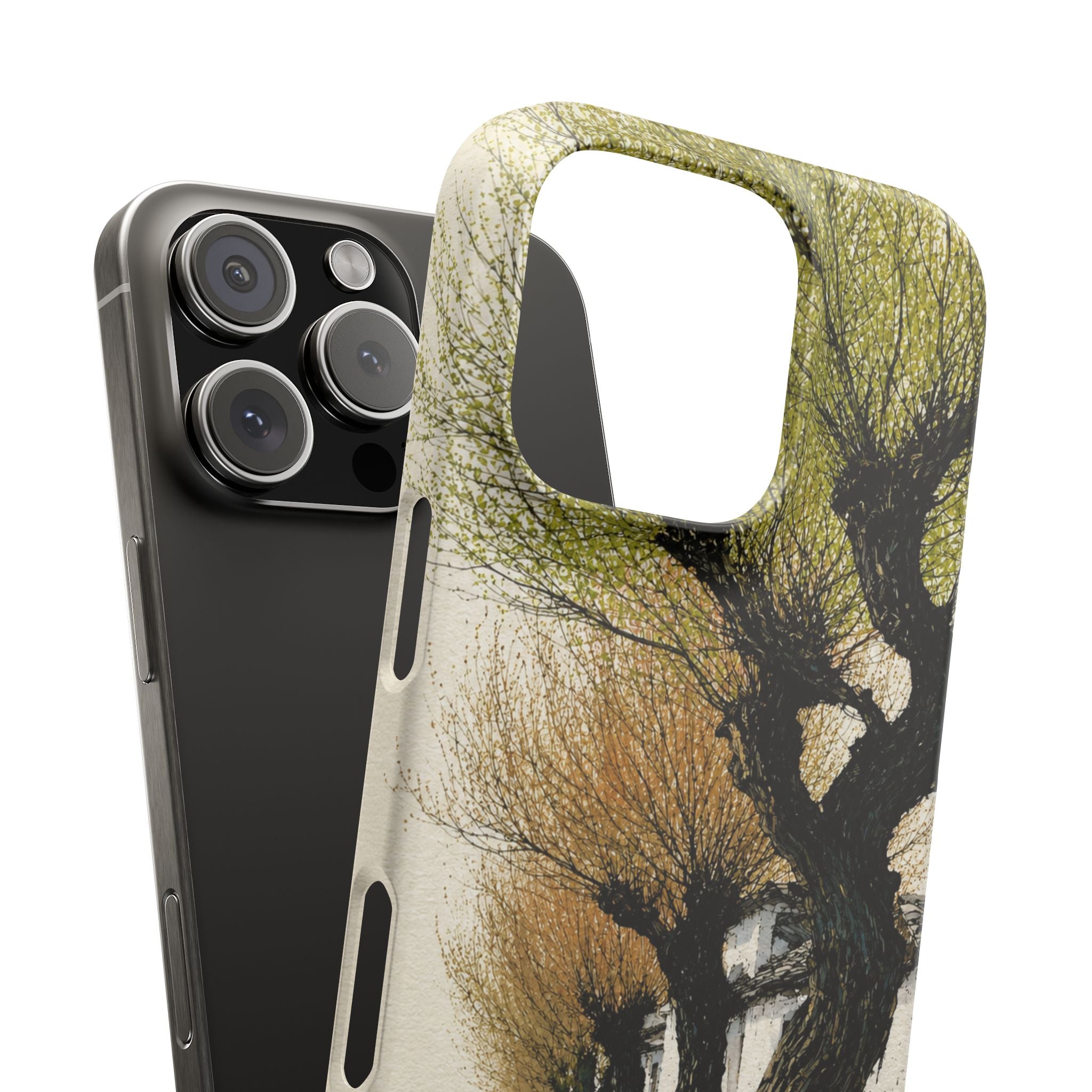 Serene Willow Landscape Phone Case