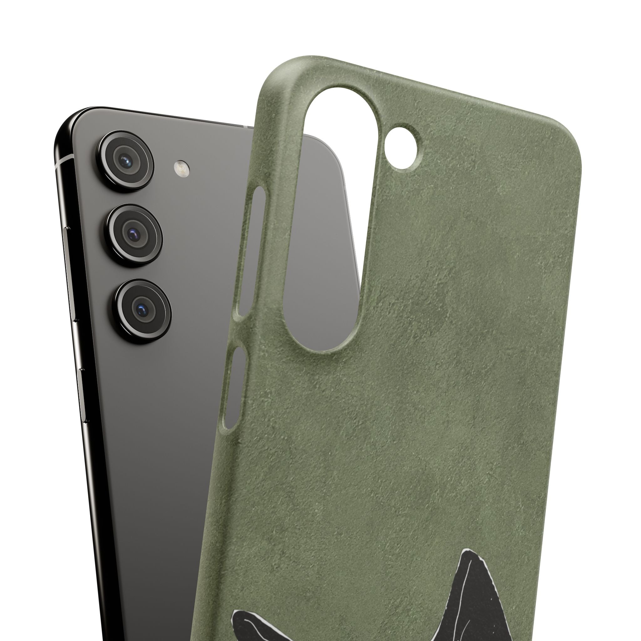 Grumpy Black Cat Phone Case
