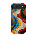 Abstract Topographic Waves Phone Case