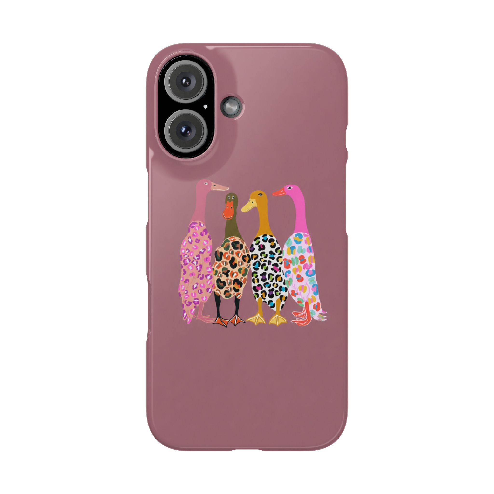 Colorful Leopard Ducks Phone Case