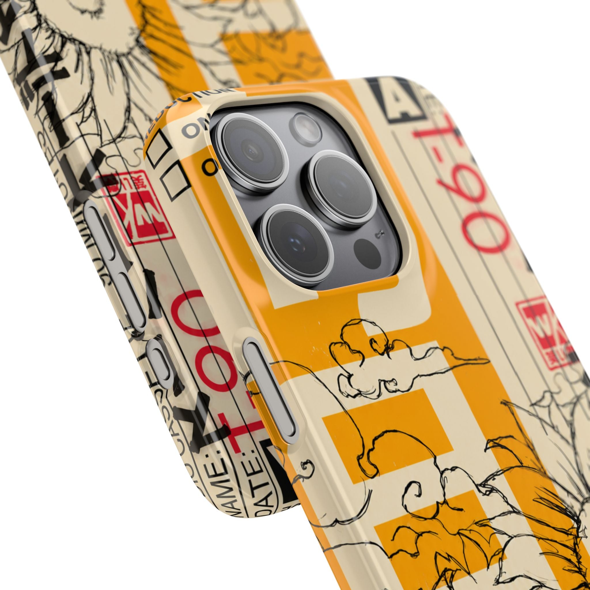 Retro Cassette Floral Phone Case