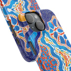 Abstract Blue Pattern Phone Case