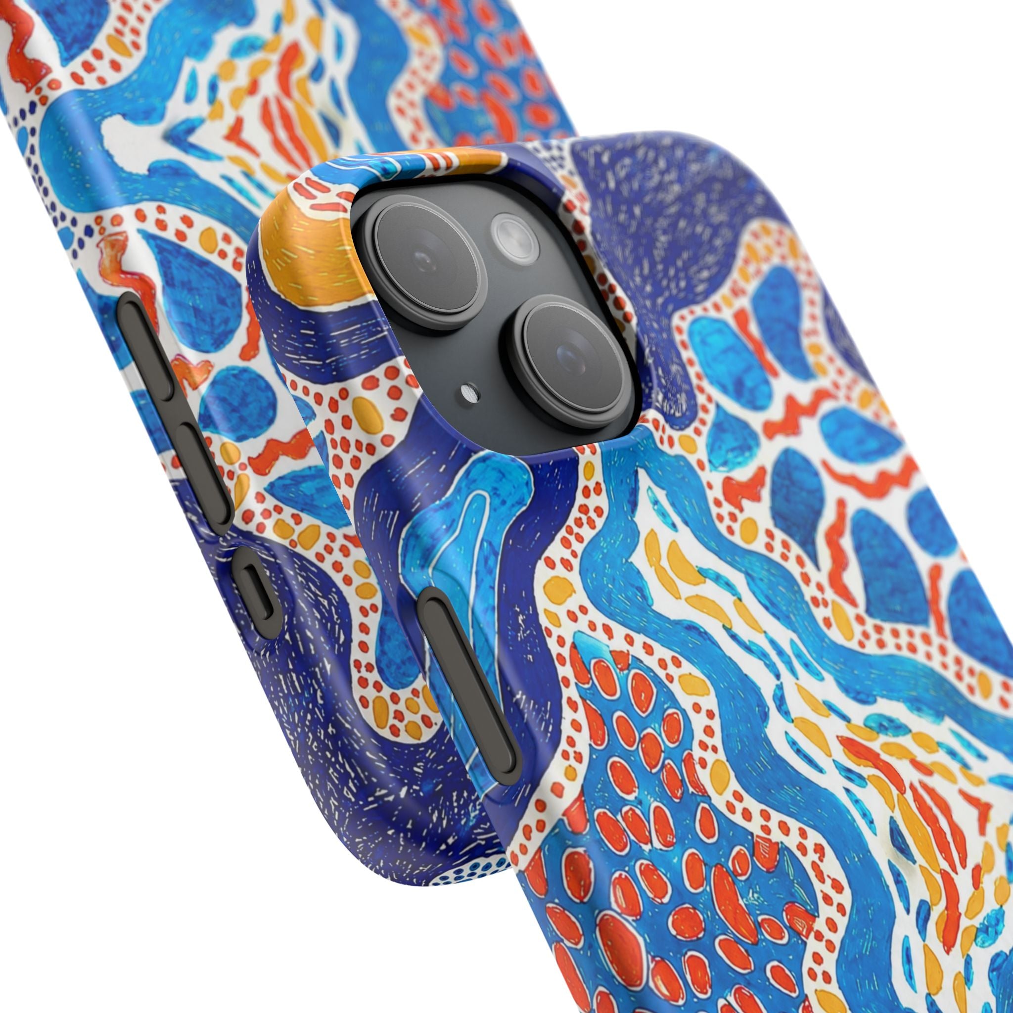 Abstract Blue Pattern Phone Case
