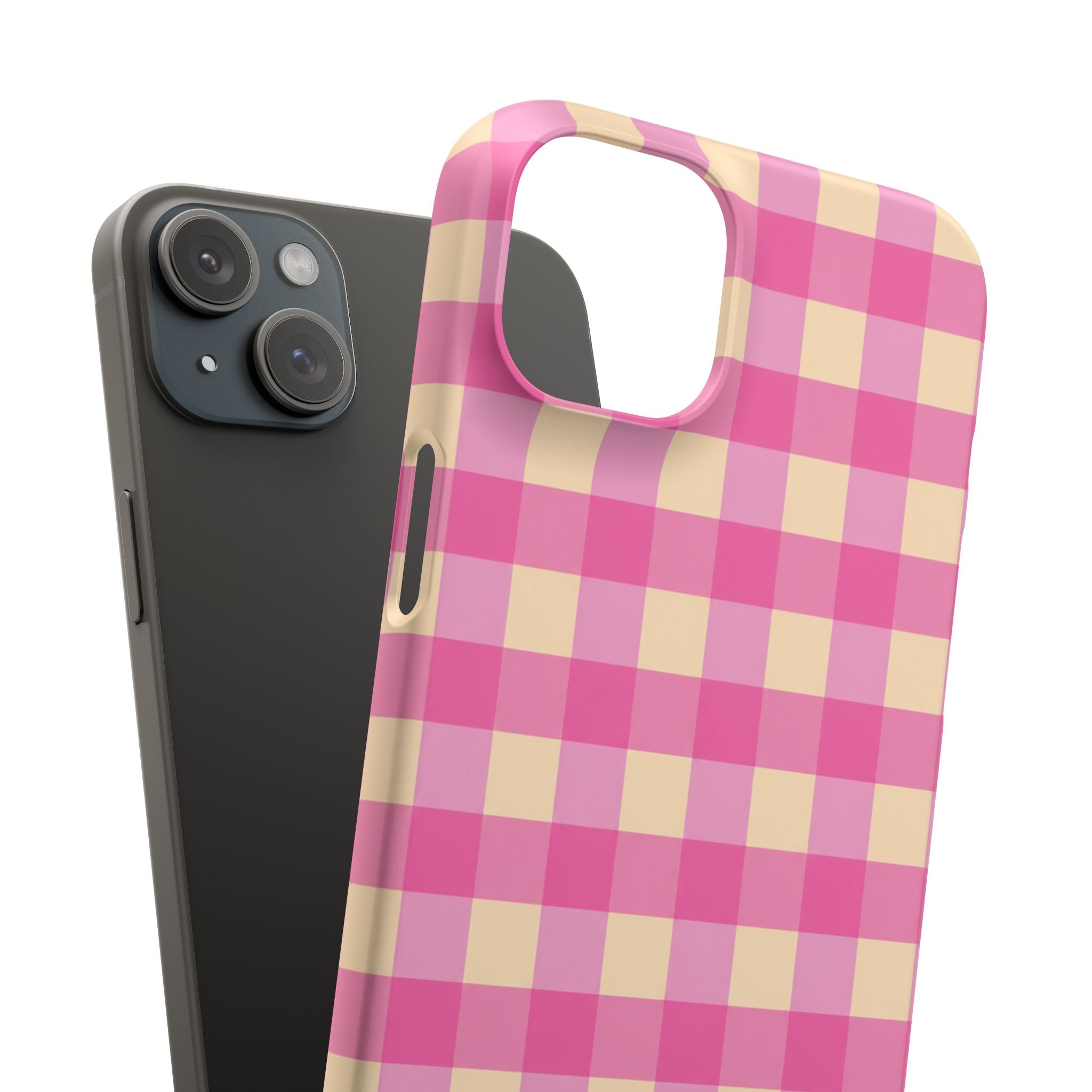 Pink Gingham Phone Case