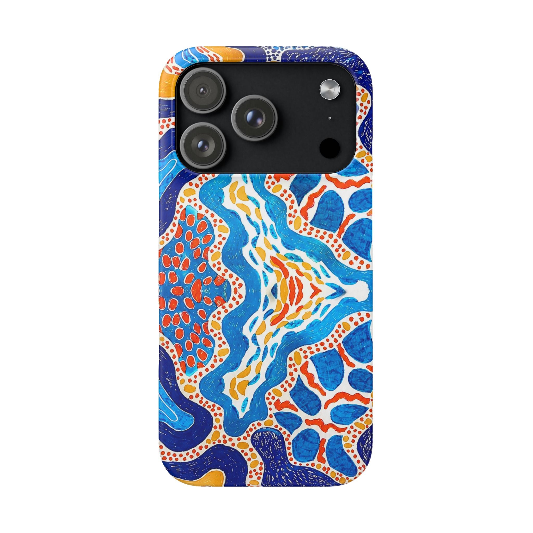 Abstract Blue Pattern Phone Case
